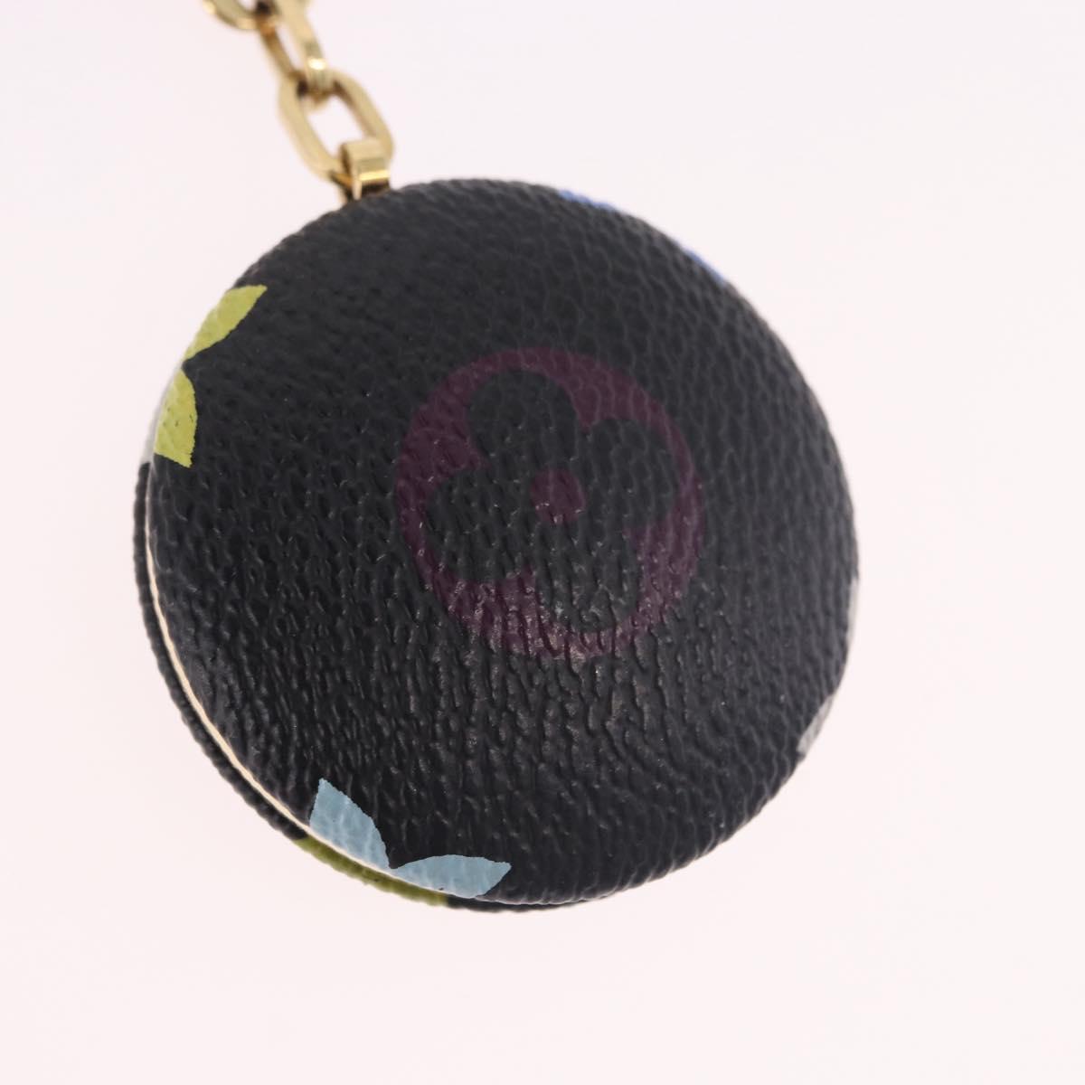 LOUIS VUITTON Monogram Multicolor Astropill Key Holder Black M51912 Auth 191606