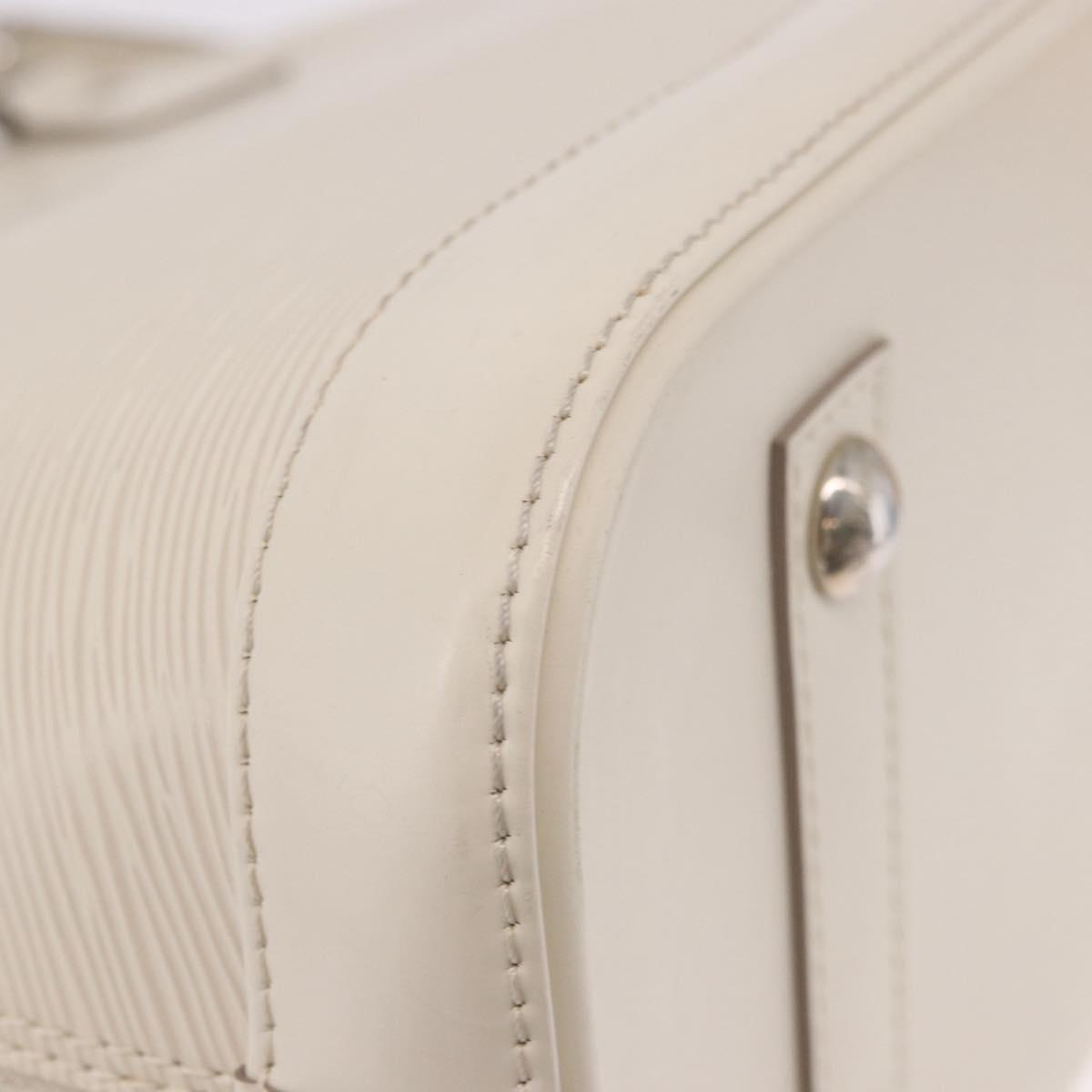 LOUIS VUITTON Epi Alma PM Hand Bag Yvoire White M4030J LV Auth 191616A