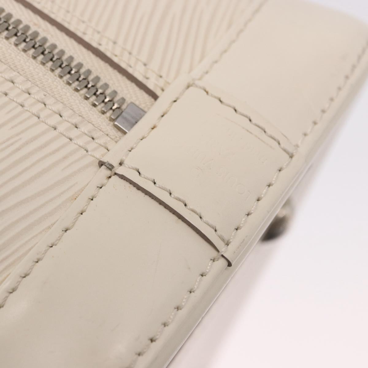 LOUIS VUITTON Epi Alma PM Hand Bag Yvoire White M4030J LV Auth 191616A