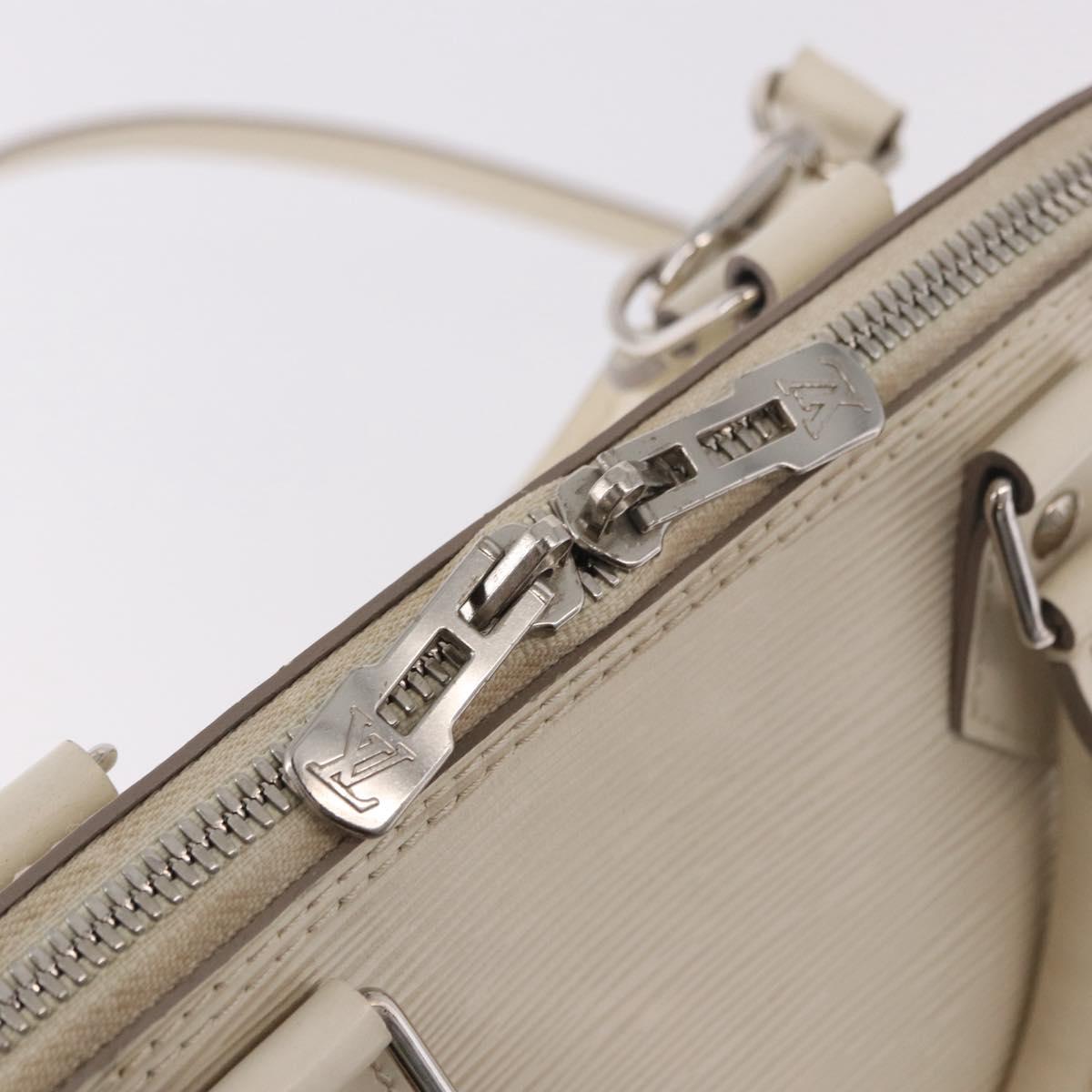 LOUIS VUITTON Epi Alma PM Hand Bag Yvoire White M4030J LV Auth 191616A