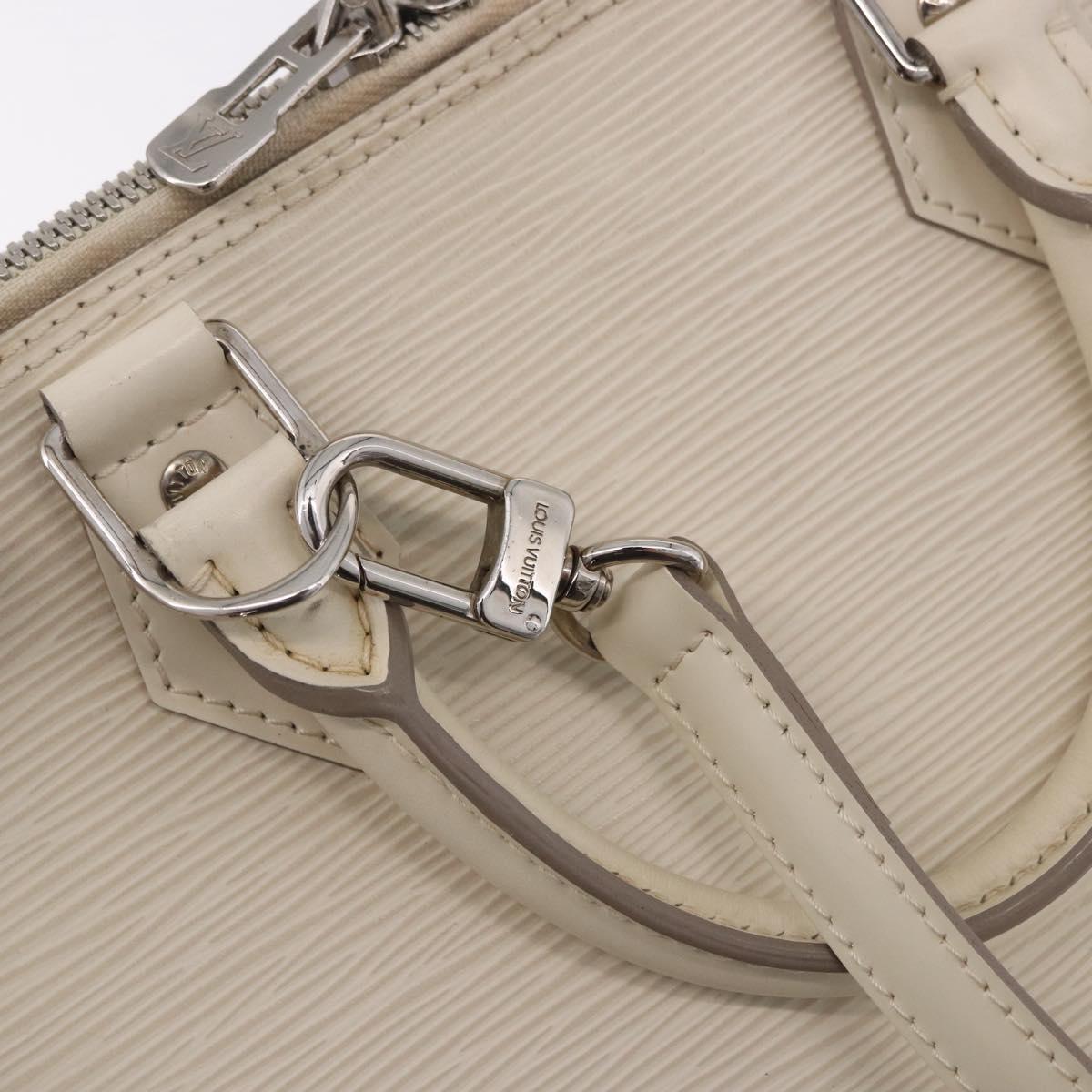 LOUIS VUITTON Epi Alma PM Hand Bag Yvoire White M4030J LV Auth 191616A
