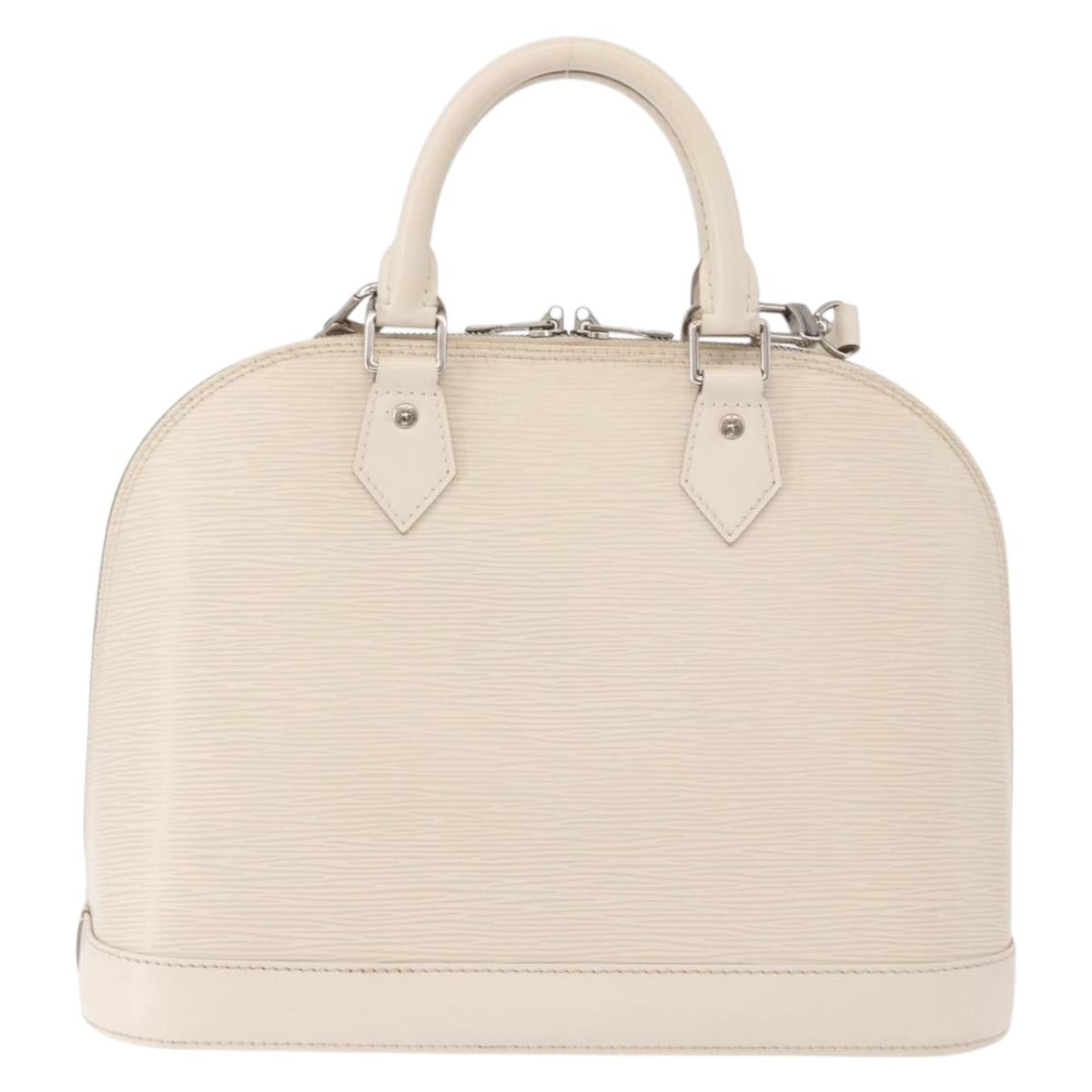 LOUIS VUITTON Epi Alma PM Hand Bag Yvoire White M4030J LV Auth 191616A