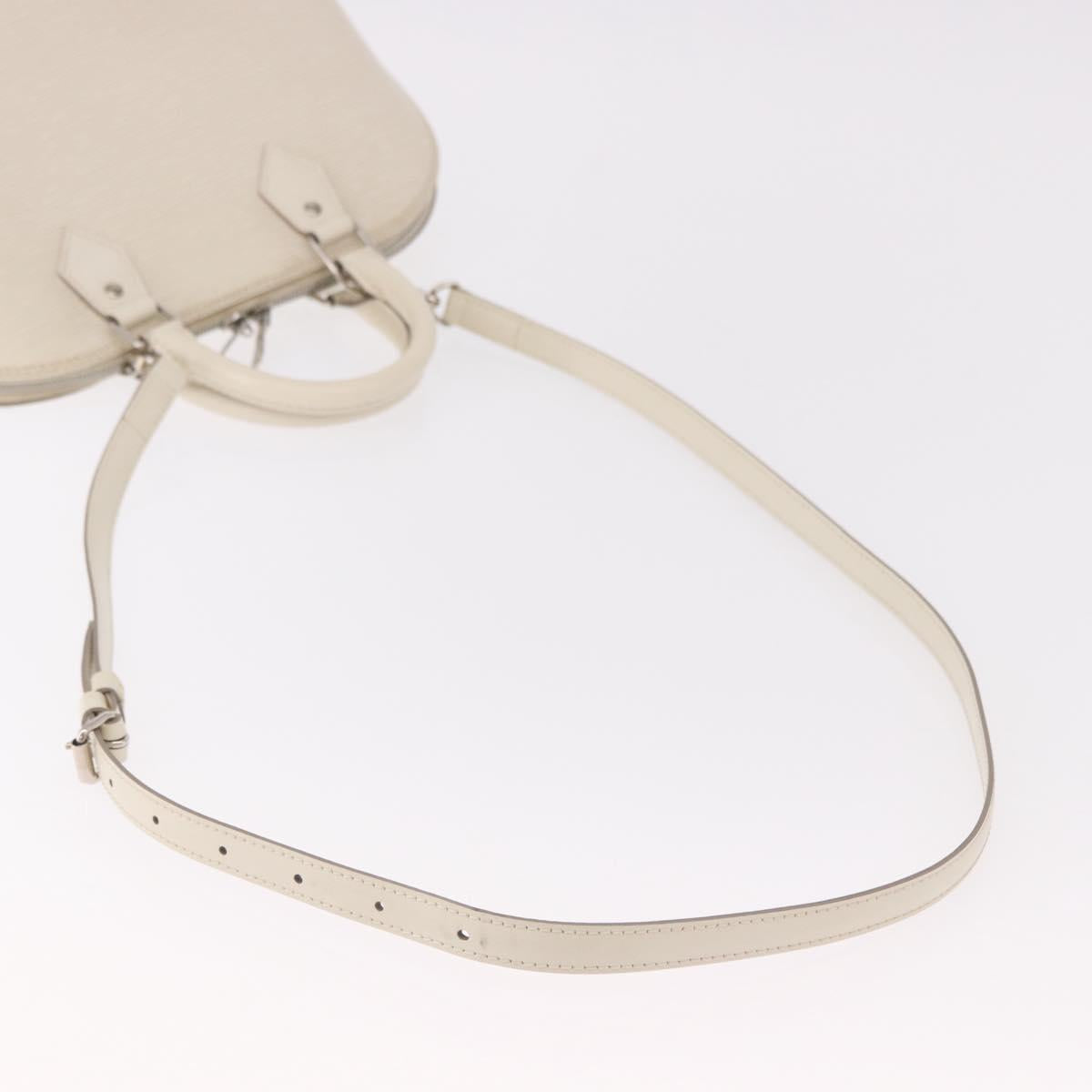 LOUIS VUITTON Epi Alma PM Hand Bag Yvoire White M4030J LV Auth 191616A