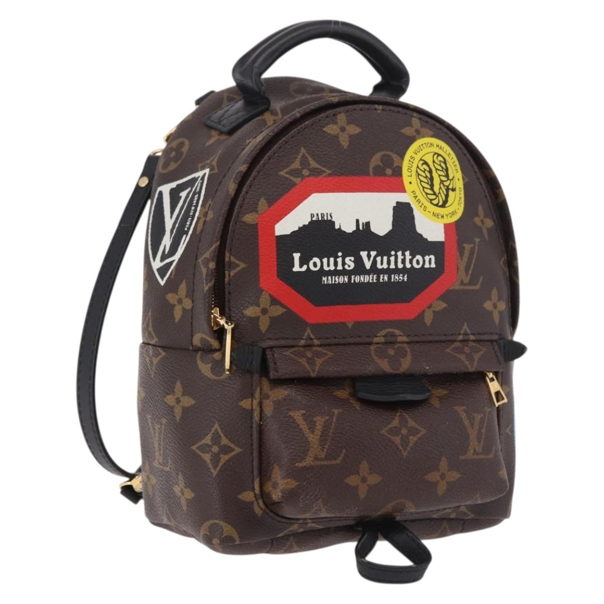 LOUIS VUITTON Monogram Palm Springs Mini Backpack M42971 LV Auth 191617A