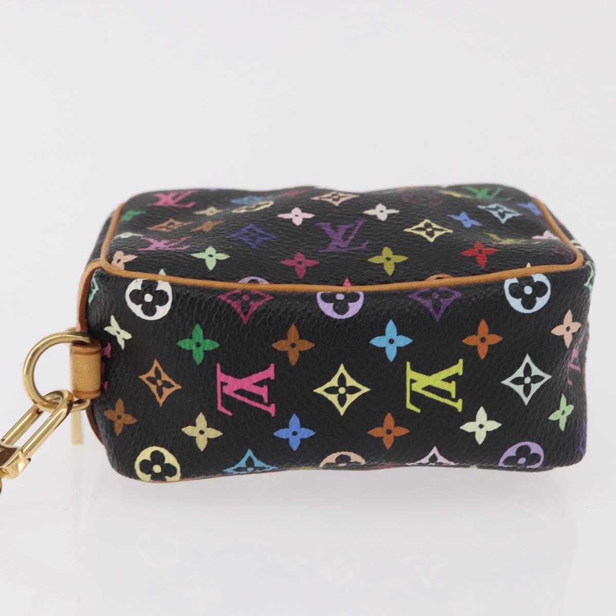 LOUIS VUITTON Monogram Multicolor Trousse Wapity Pouch Black M58034 Auth 191621V