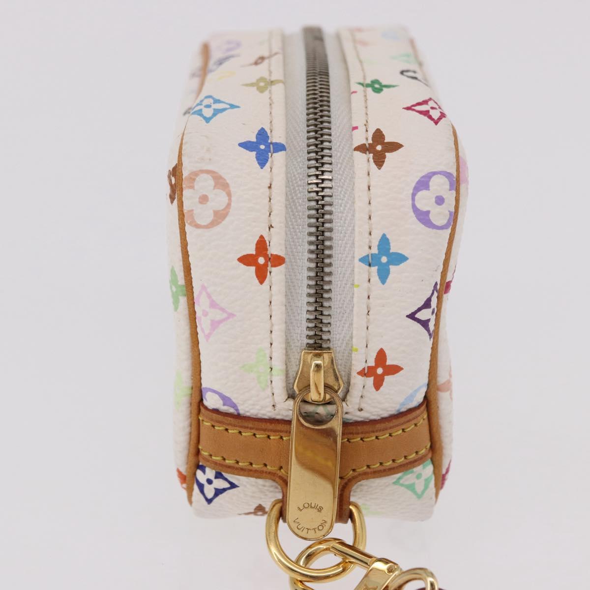 LOUIS VUITTON Monogram Multicolor Trousse Wapity Pouch White M58033 Auth 191622V