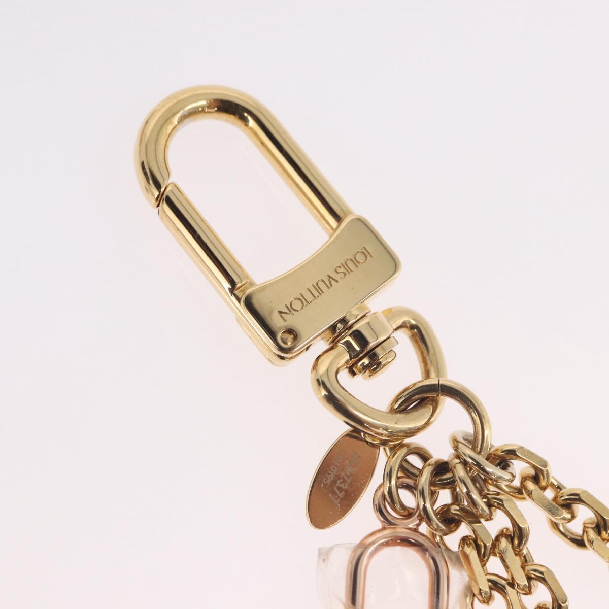 LOUIS VUITTON CaleidoV Bag Charm Metal Gold Tone Silver M67377 LV Auth 191624M