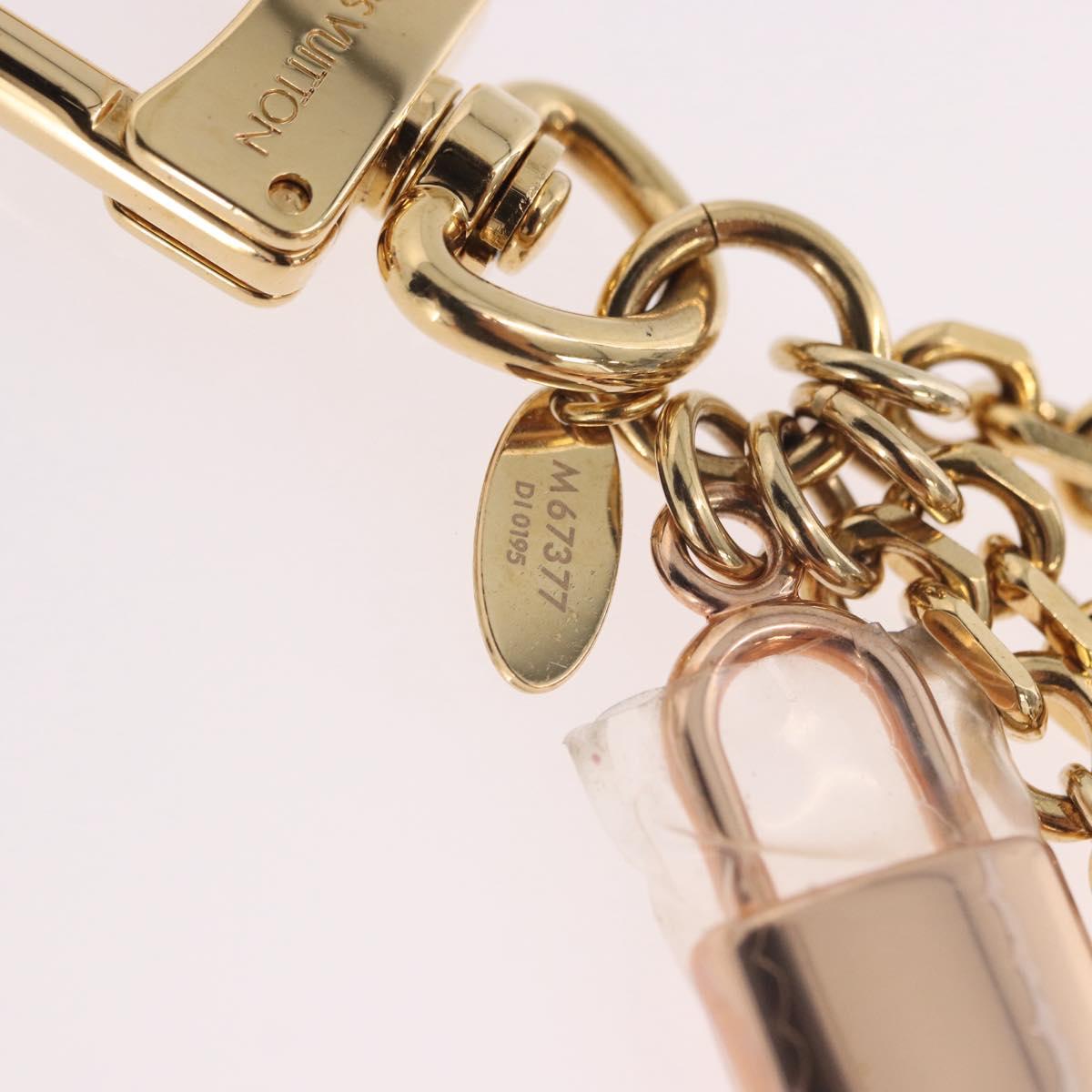 LOUIS VUITTON CaleidoV Bag Charm Metal Gold Tone Silver M67377 LV Auth 191624M