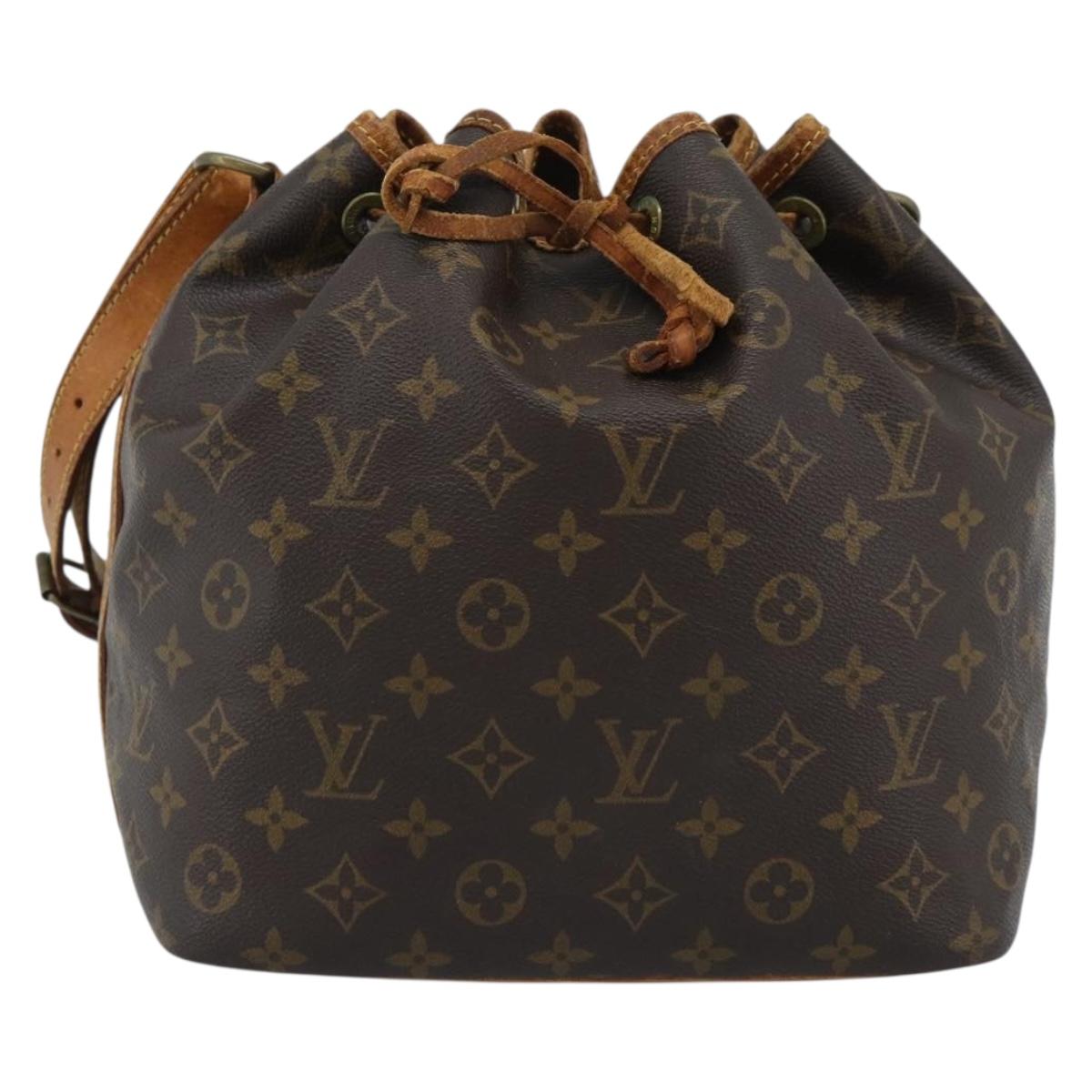 LOUIS VUITTON Monogram Petit Noe Shoulder Bag M42226 LV Auth 191632