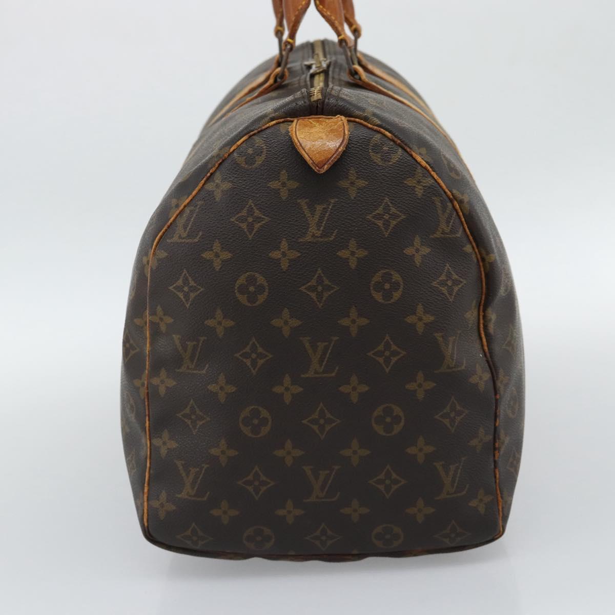 LOUIS VUITTON Monogram Keepall 50 Boston Bag M41426 LV Auth 191635