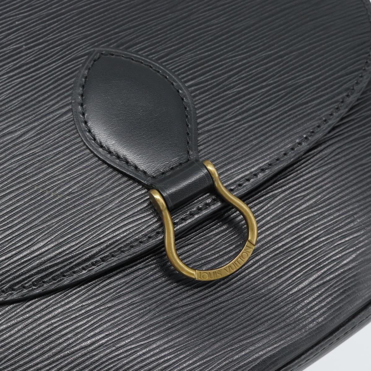 LOUIS VUITTON Epi Saint Cloud GM Shoulder Bag Black M52192 LV Auth 191640