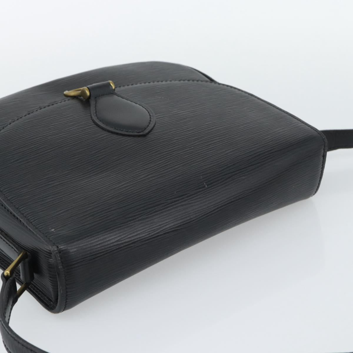 LOUIS VUITTON Epi Saint Cloud GM Shoulder Bag Black M52192 LV Auth 191640