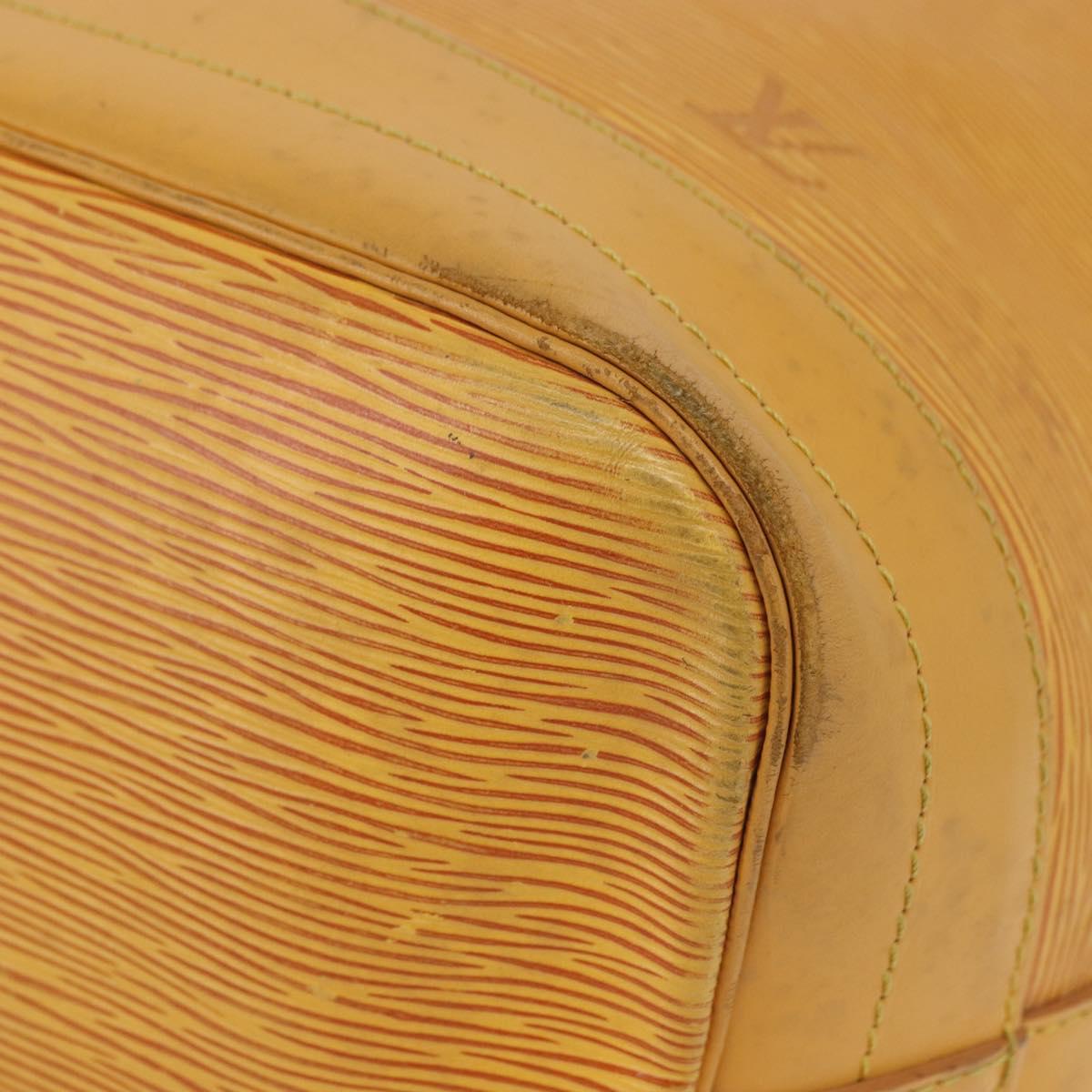LOUIS VUITTON Epi Petit Noe Shoulder Bag Tassili Yellow M44109 LV Auth 191643