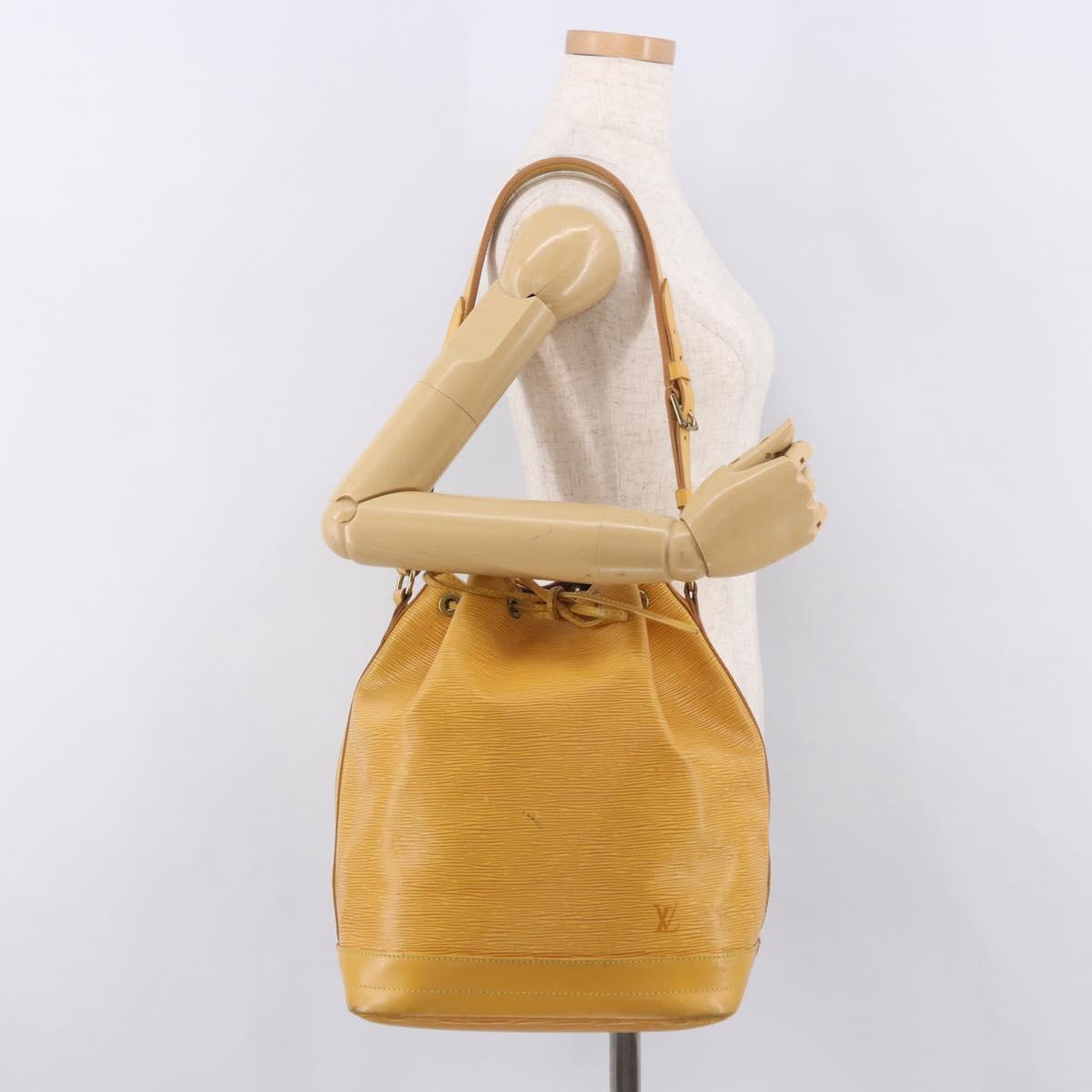 LOUIS VUITTON Epi Petit Noe Shoulder Bag Tassili Yellow M44109 LV Auth 191643