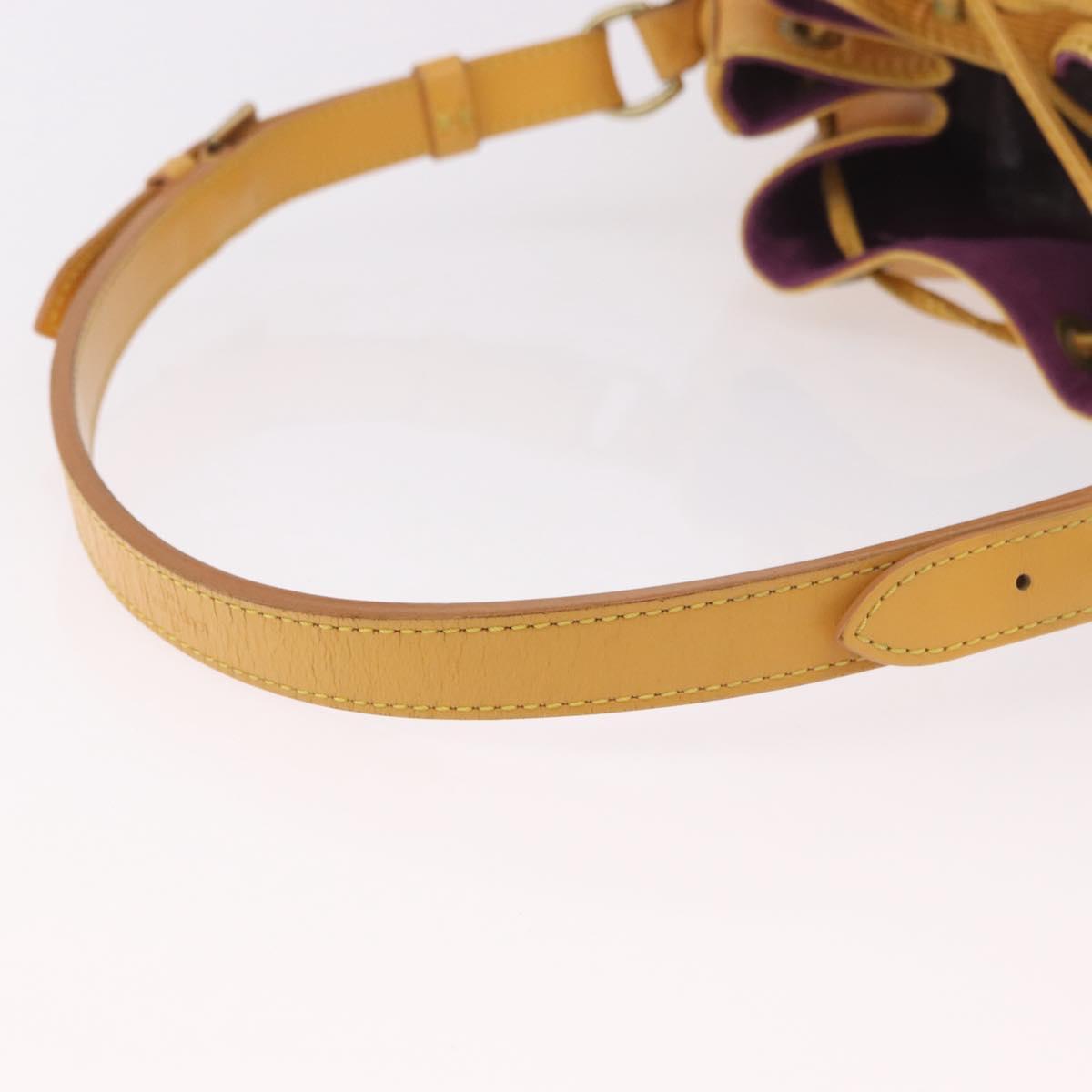 LOUIS VUITTON Epi Petit Noe Shoulder Bag Tassili Yellow M44109 LV Auth 191643