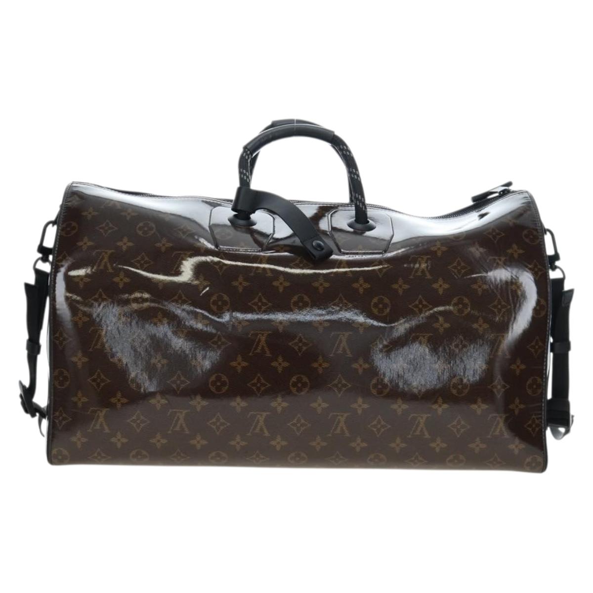 LOUIS VUITTON Monogram Glaze Keepall Bandouliere 50 Bag M43899 LV Auth 191644SM
