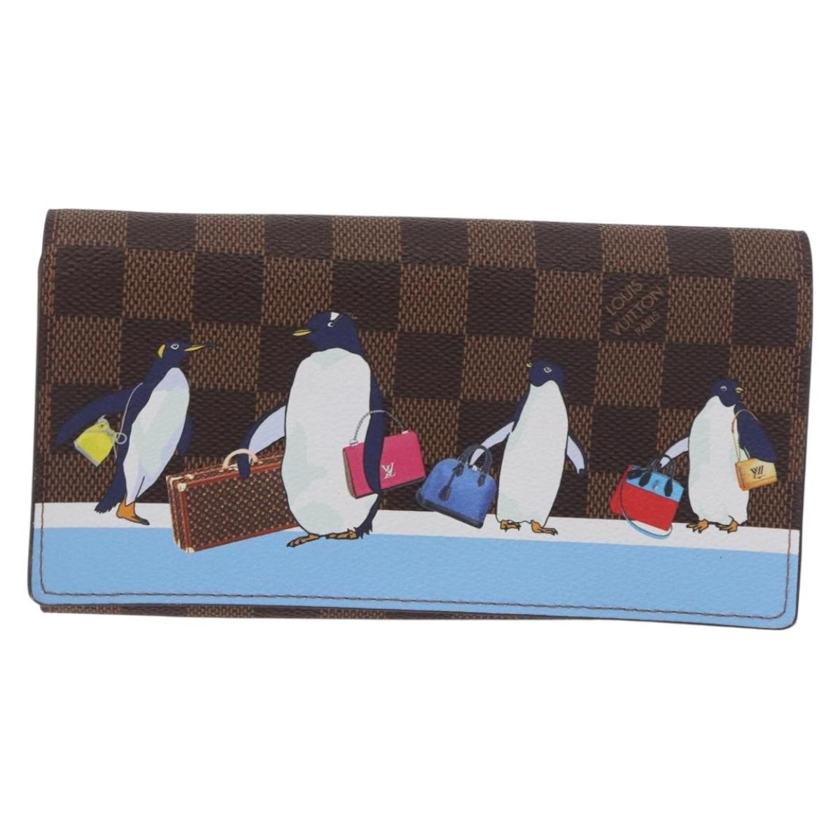 LOUIS VUITTON Damier Ebene Portefeuille Sarah Long Wallet N64426 LV Auth 191659M