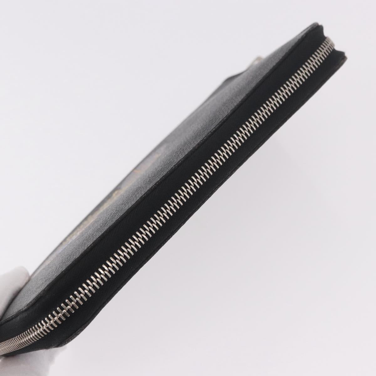 LOUIS VUITTON Damier Graphite Zippy Organizer Long Wallet N63002 LV Auth 191660