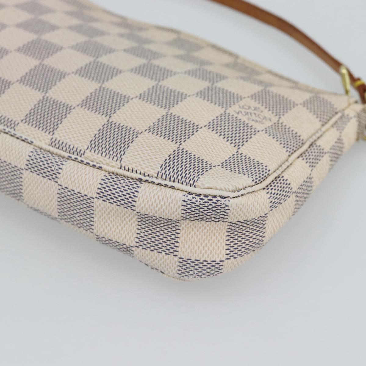 LOUIS VUITTON Damier Azur Pochette Accessoires Pouch N51986 LV Auth 191661A