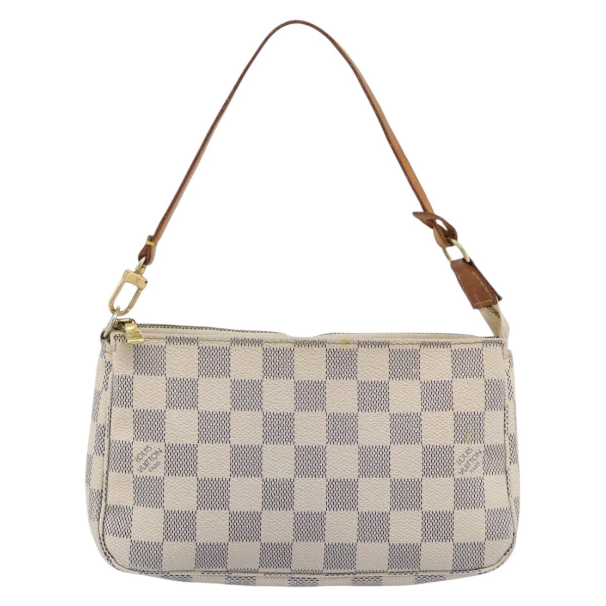 LOUIS VUITTON Damier Azur Pochette Accessoires Pouch N51986 LV Auth 191661A