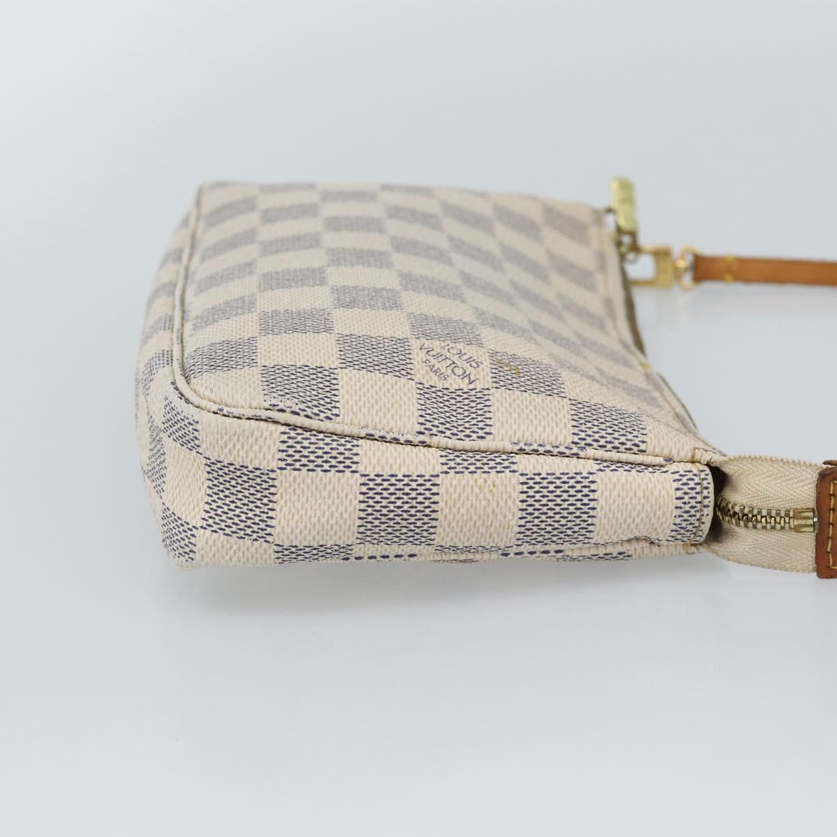 LOUIS VUITTON Damier Azur Pochette Accessoires Pouch N51986 LV Auth 191661A