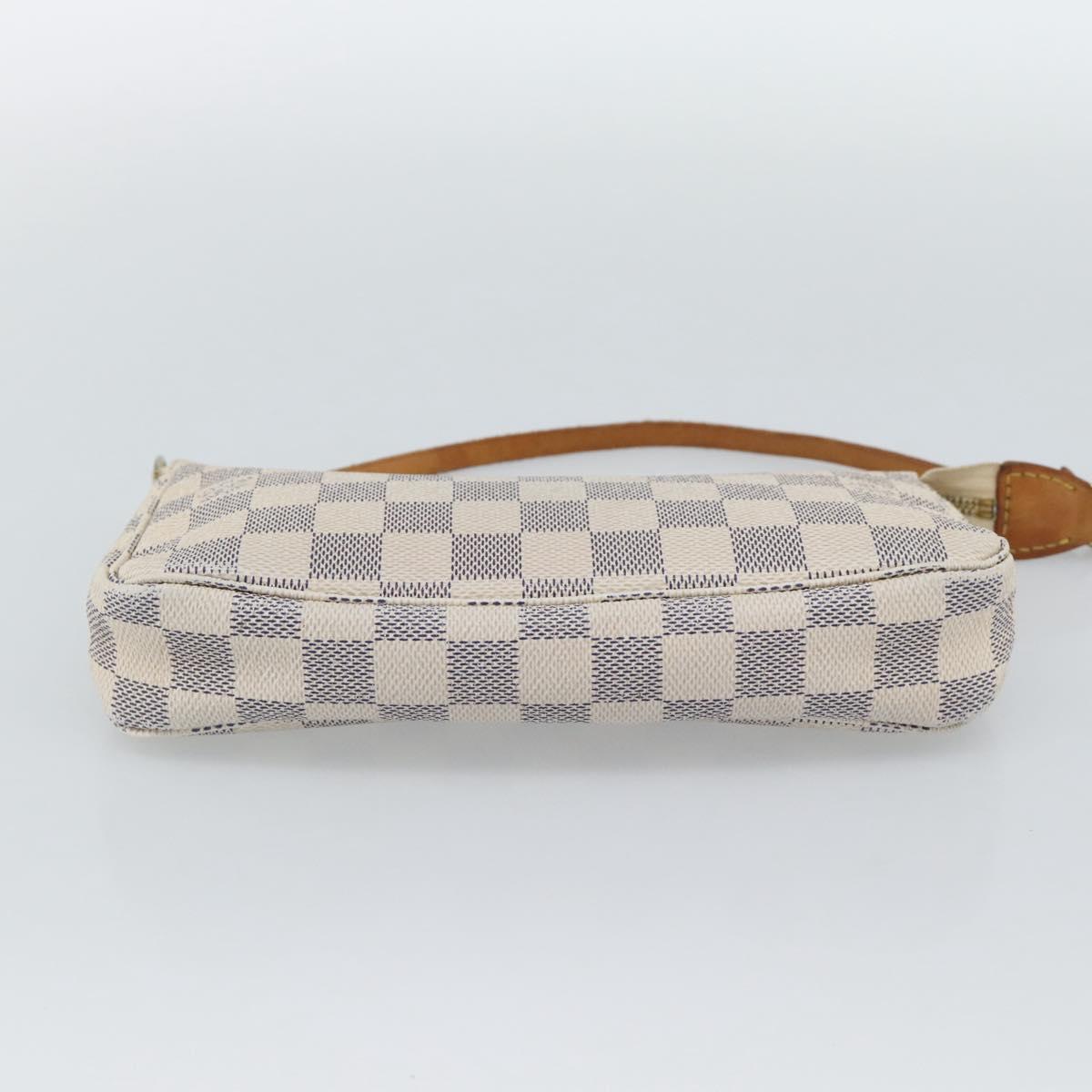 LOUIS VUITTON Damier Azur Pochette Accessoires Pouch N51986 LV Auth 191661A
