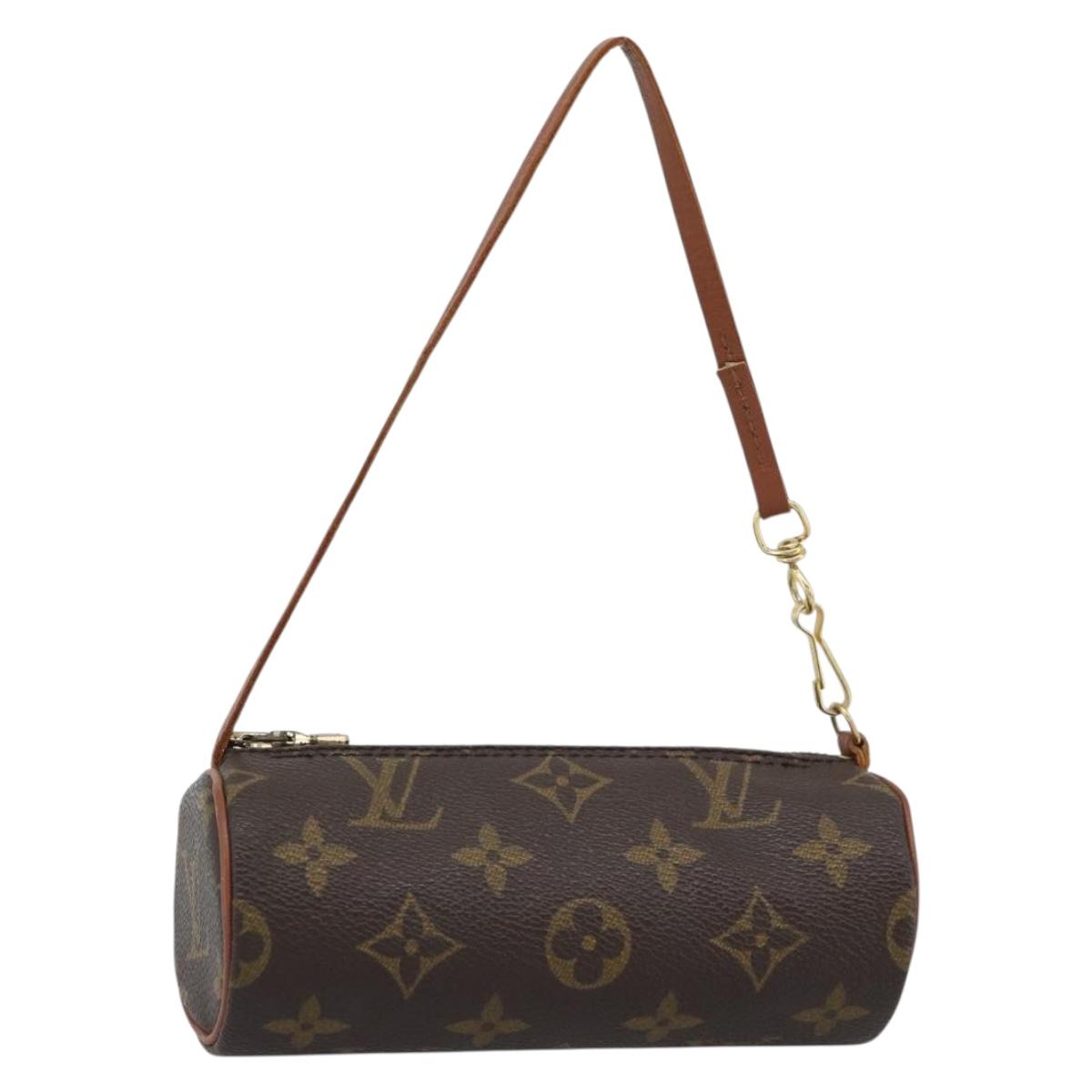 LOUIS VUITTON Monogram Papillon Pouch LV Auth 191669