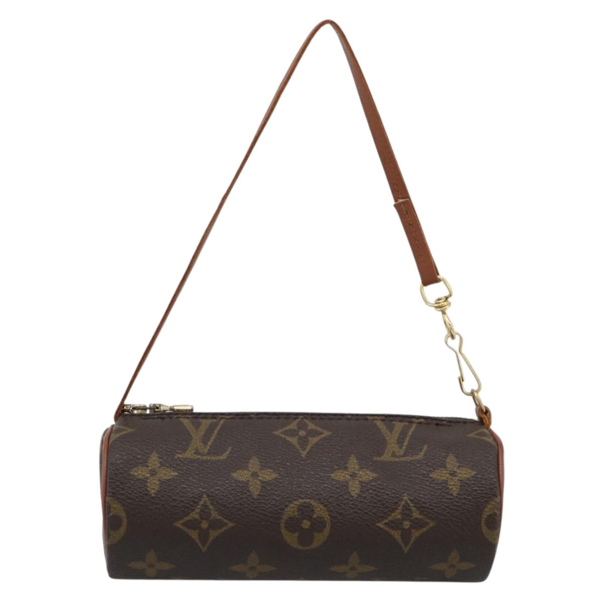 LOUIS VUITTON Monogram Papillon Pouch LV Auth 191669
