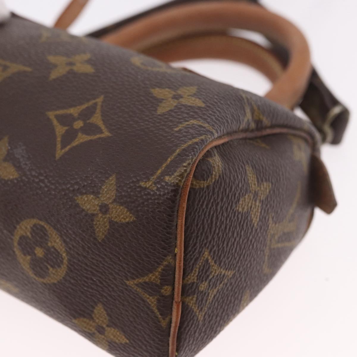 LOUIS VUITTON Monogram Mini Speedy Hand Bag M41534 LV Auth 191670