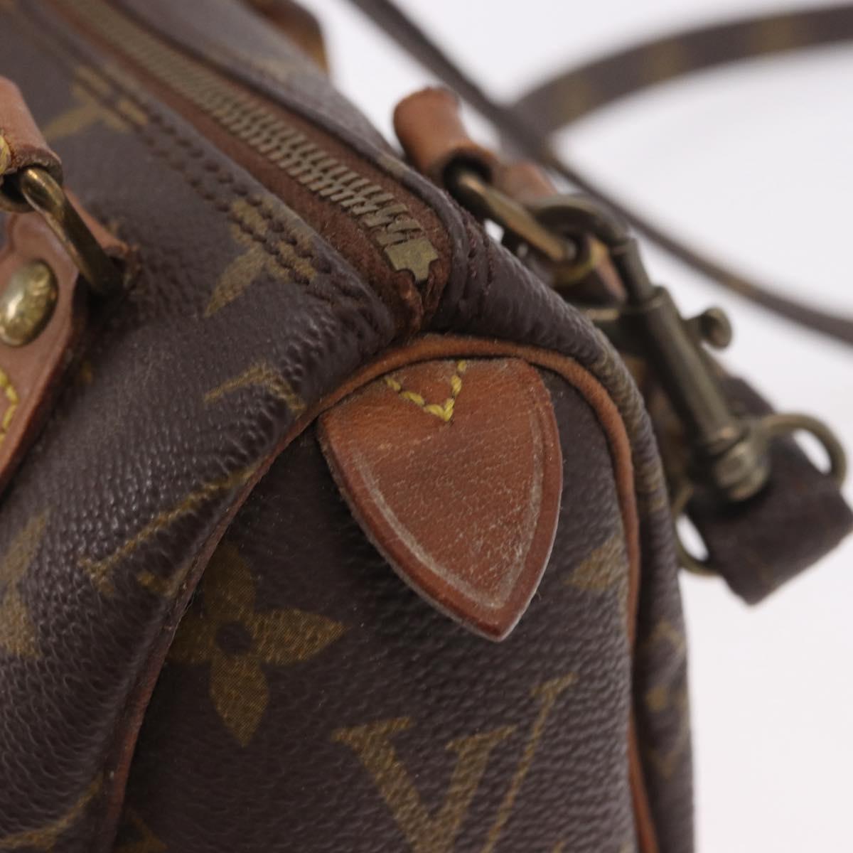 LOUIS VUITTON Monogram Mini Speedy Hand Bag M41534 LV Auth 191670