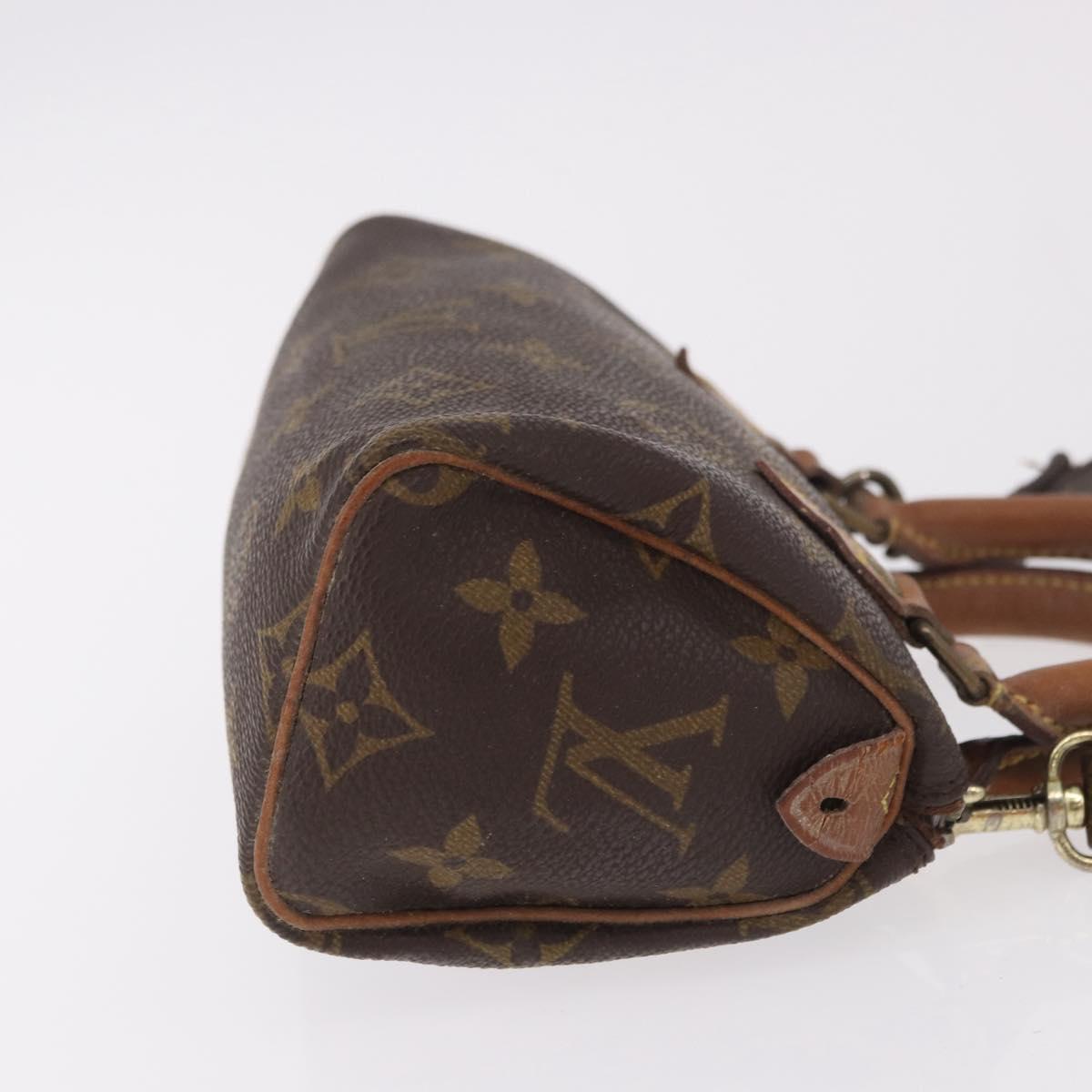 LOUIS VUITTON Monogram Mini Speedy Hand Bag M41534 LV Auth 191670