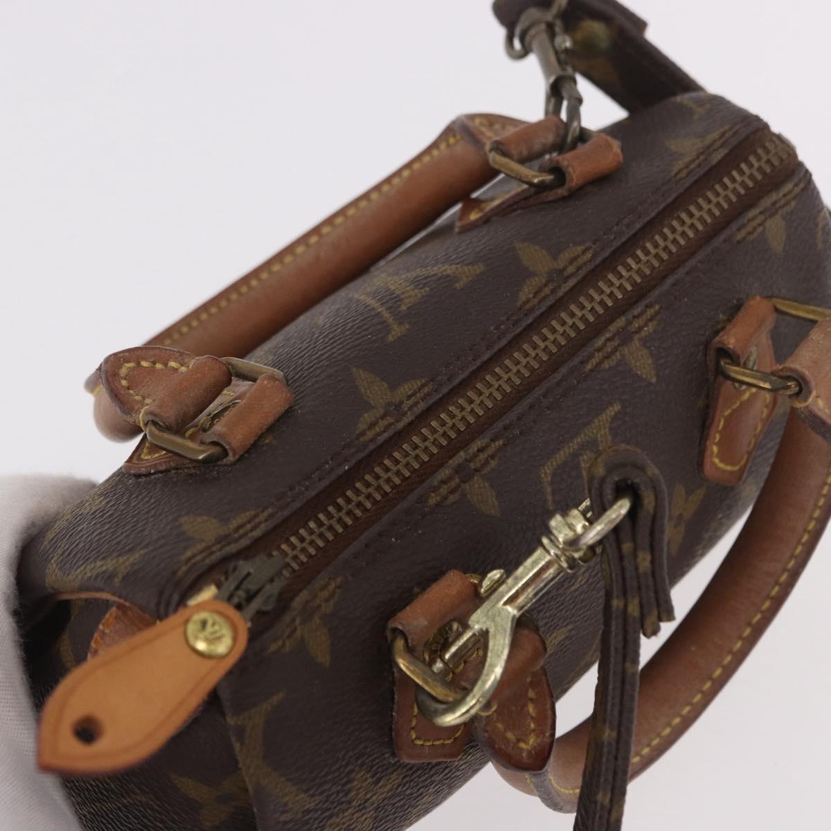 LOUIS VUITTON Monogram Mini Speedy Hand Bag M41534 LV Auth 191670