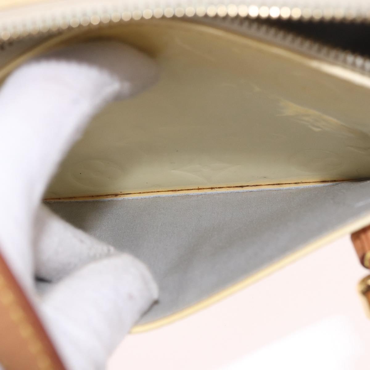 LOUIS VUITTON Monogram Vernis Hand Bag Perle M93508 LV Auth 191674