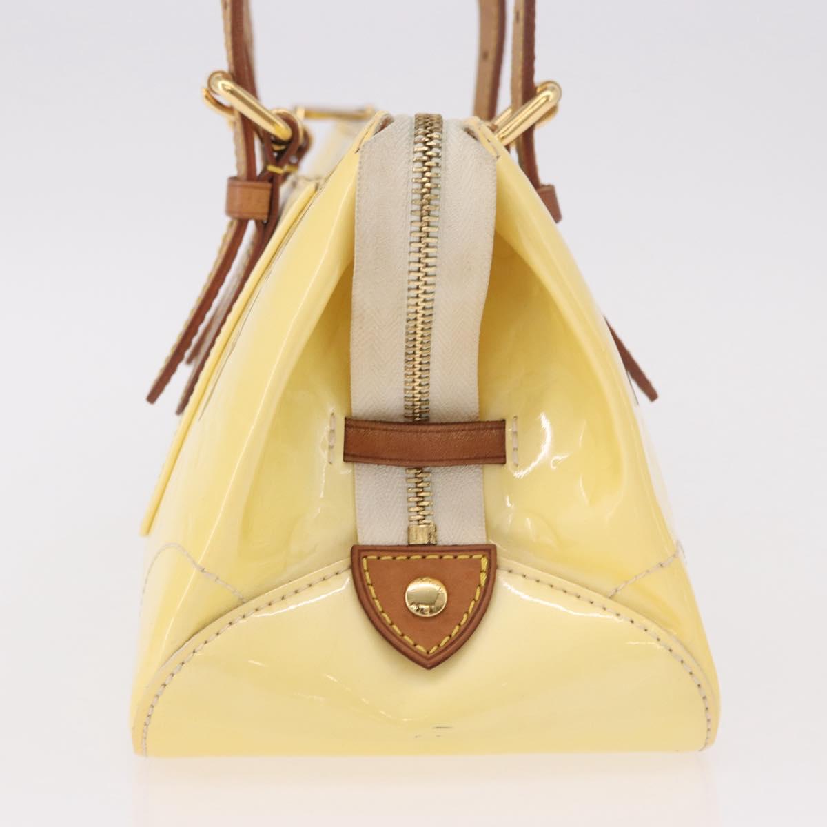 LOUIS VUITTON Monogram Vernis Hand Bag Perle M93508 LV Auth 191674