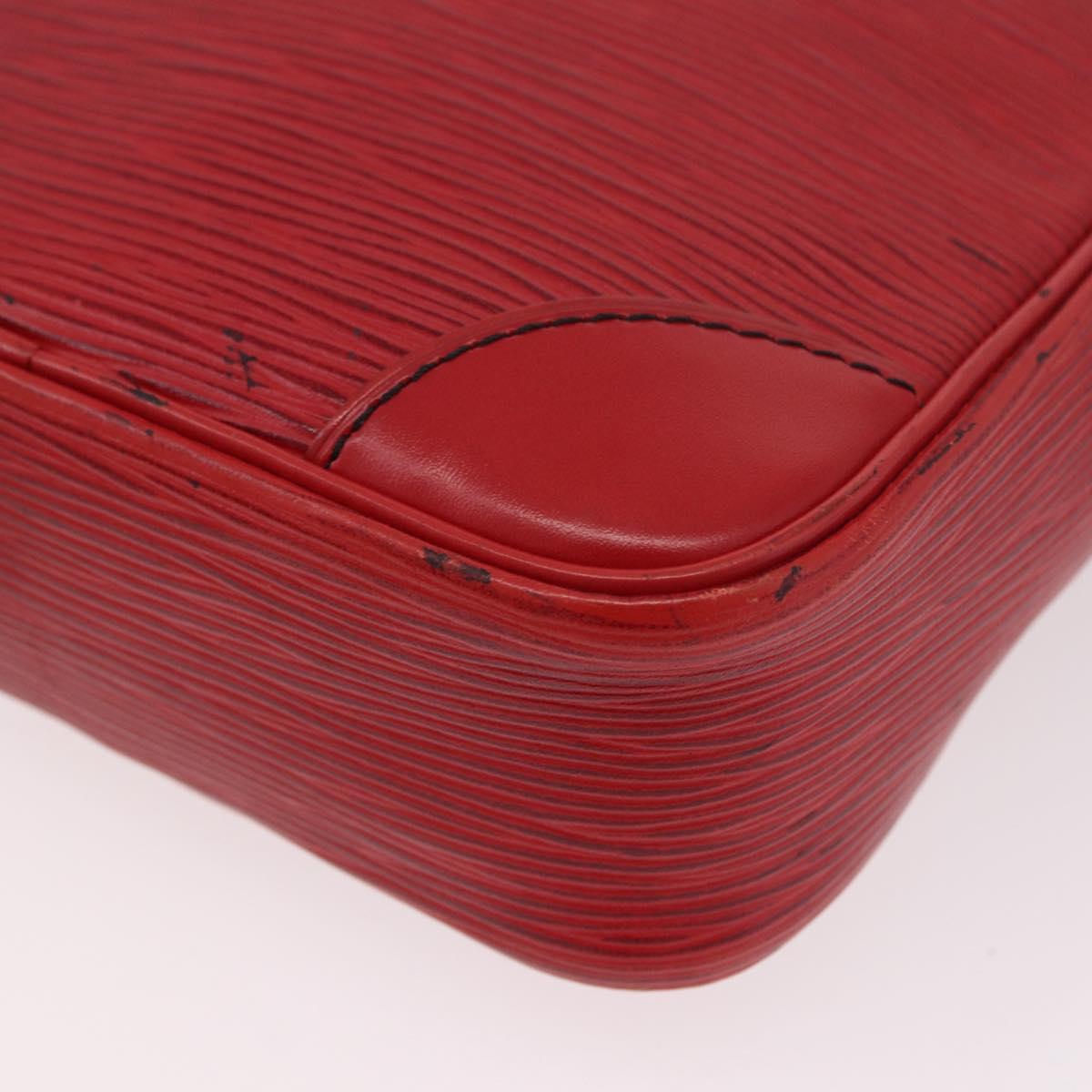 LOUIS VUITTON Epi Danube Shoulder Bag Red M45637 LV Auth 191681