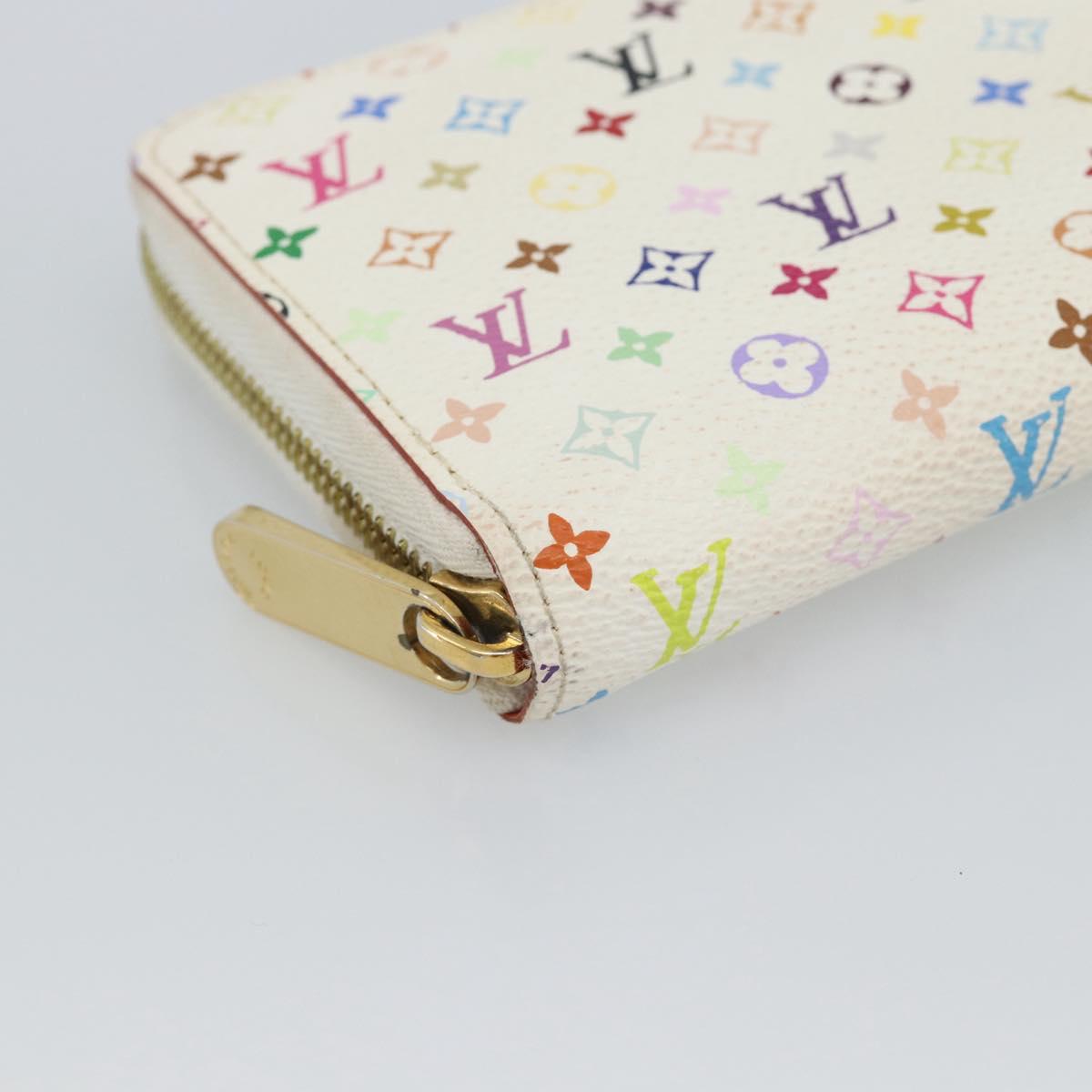 LOUIS VUITTON Monogram Multicolor Zippy Wallet Multicolor M60241 LV Auth 191685