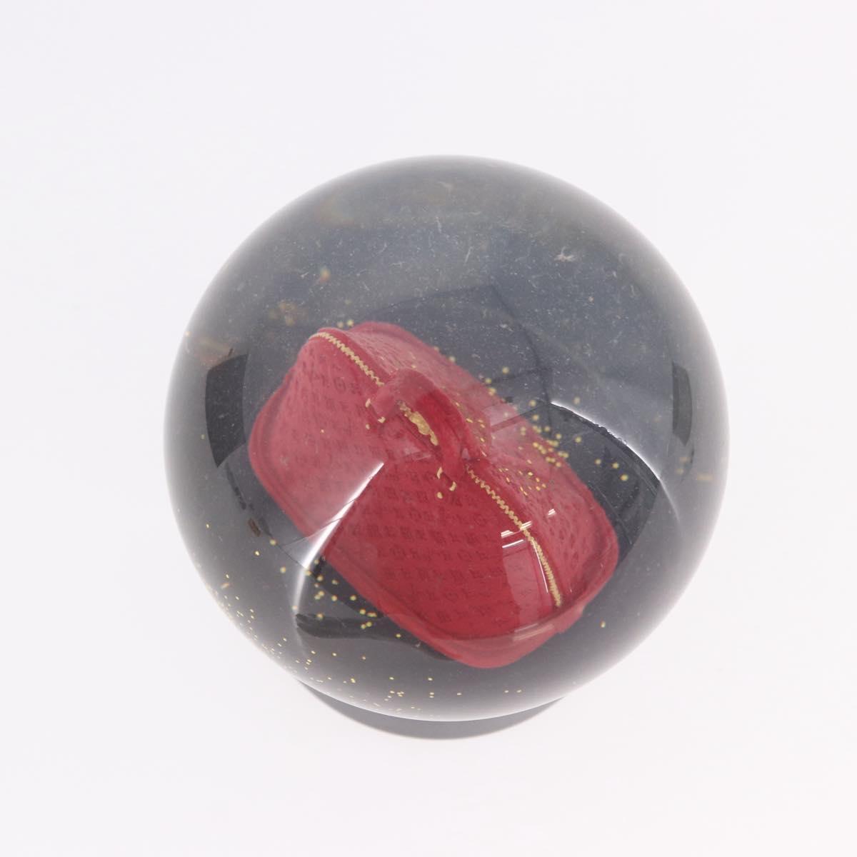 LOUIS VUITTON Alma Snow Globe Glass Red LV Auth 191688