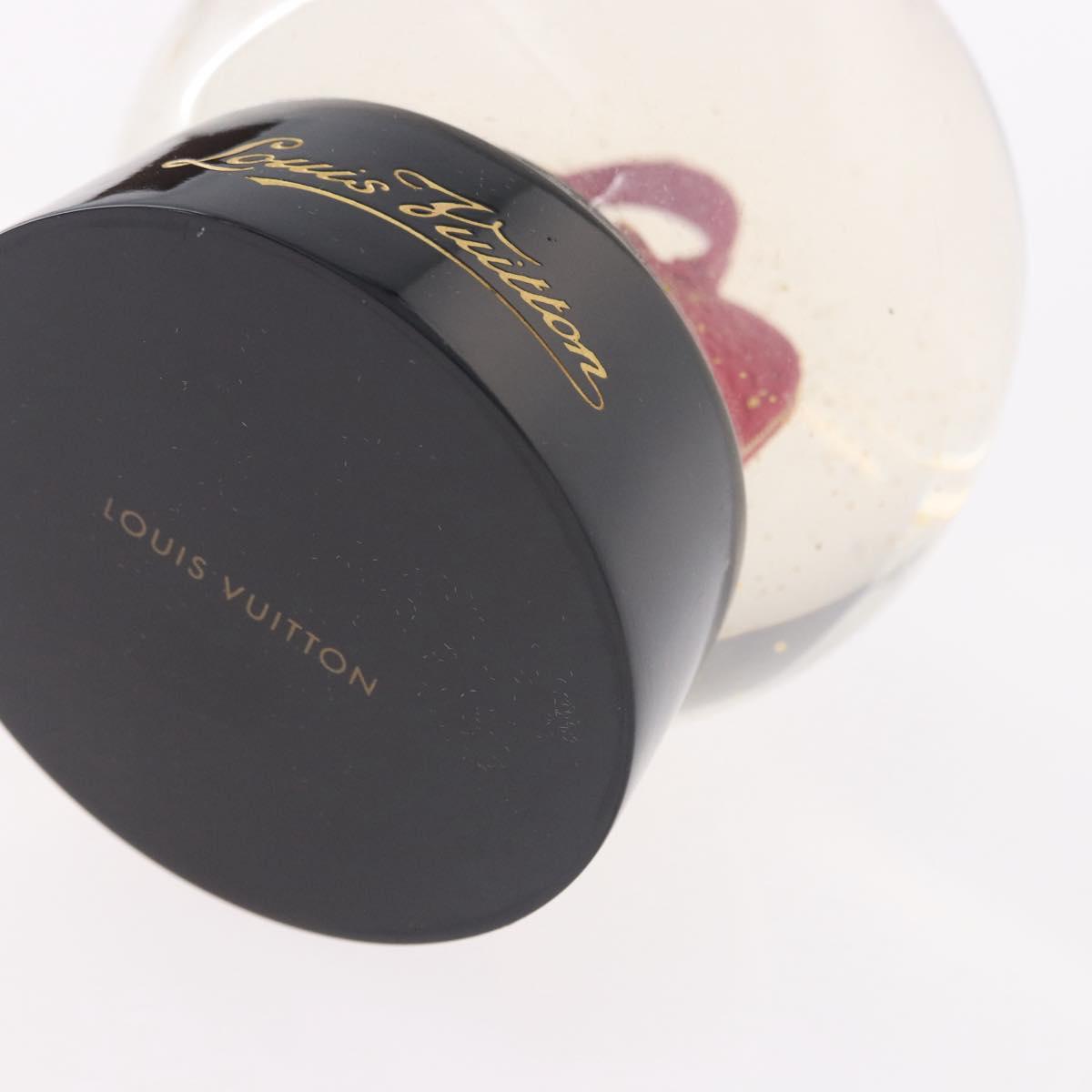 LOUIS VUITTON Alma Snow Globe Glass Red LV Auth 191688