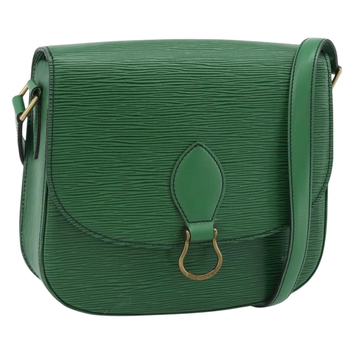 LOUIS VUITTON Epi Saint Cloud GM Shoulder Bag Green M52194 LV Auth 191689