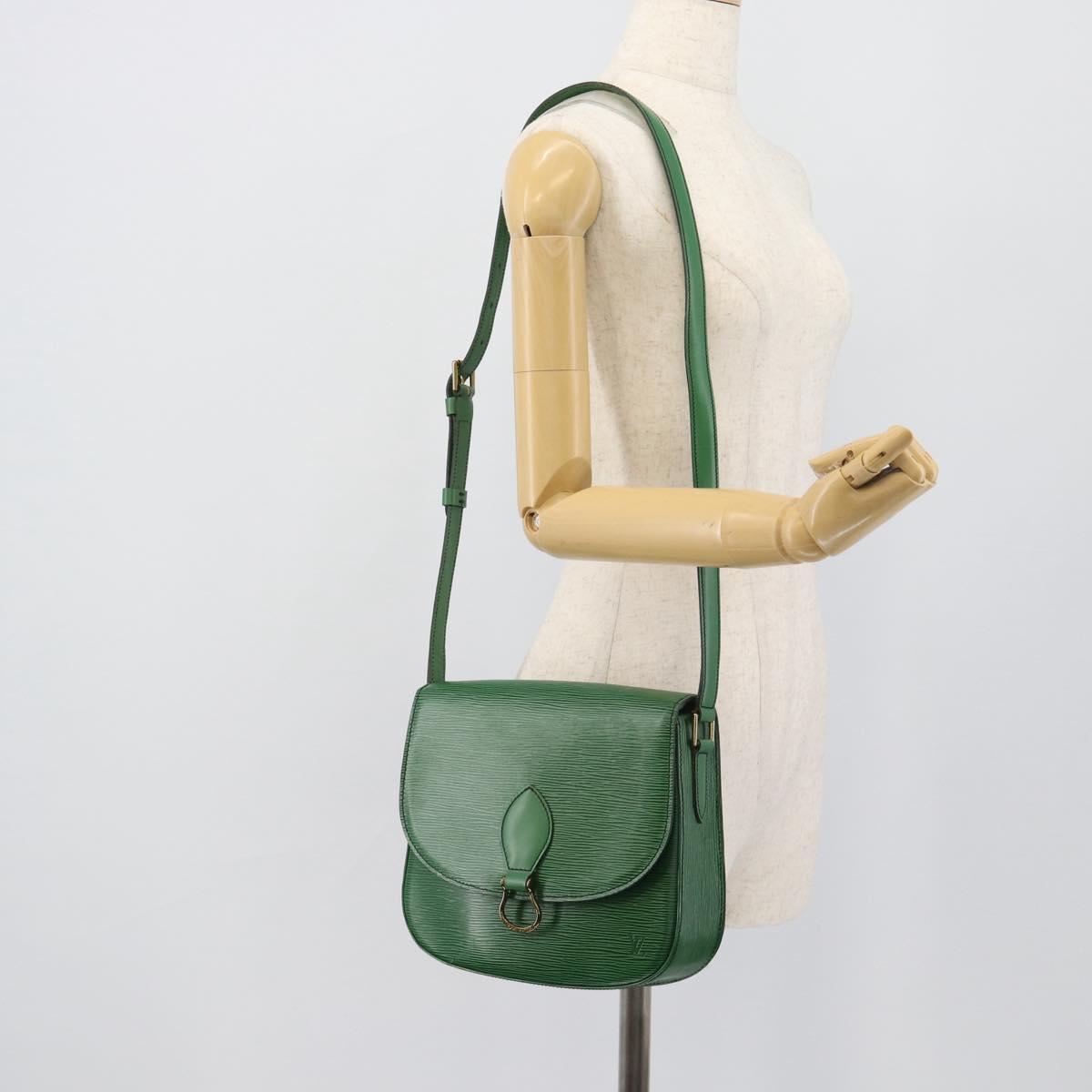 LOUIS VUITTON Epi Saint Cloud GM Shoulder Bag Green M52194 LV Auth 191689