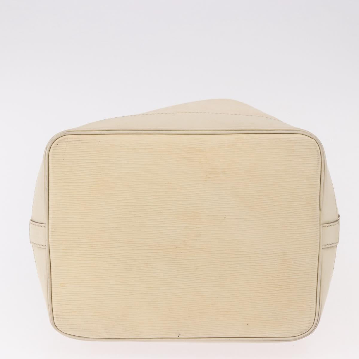 LOUIS VUITTON Epi Petit Noe Shoulder Bag White Yvoire M4084J LV Auth 191694