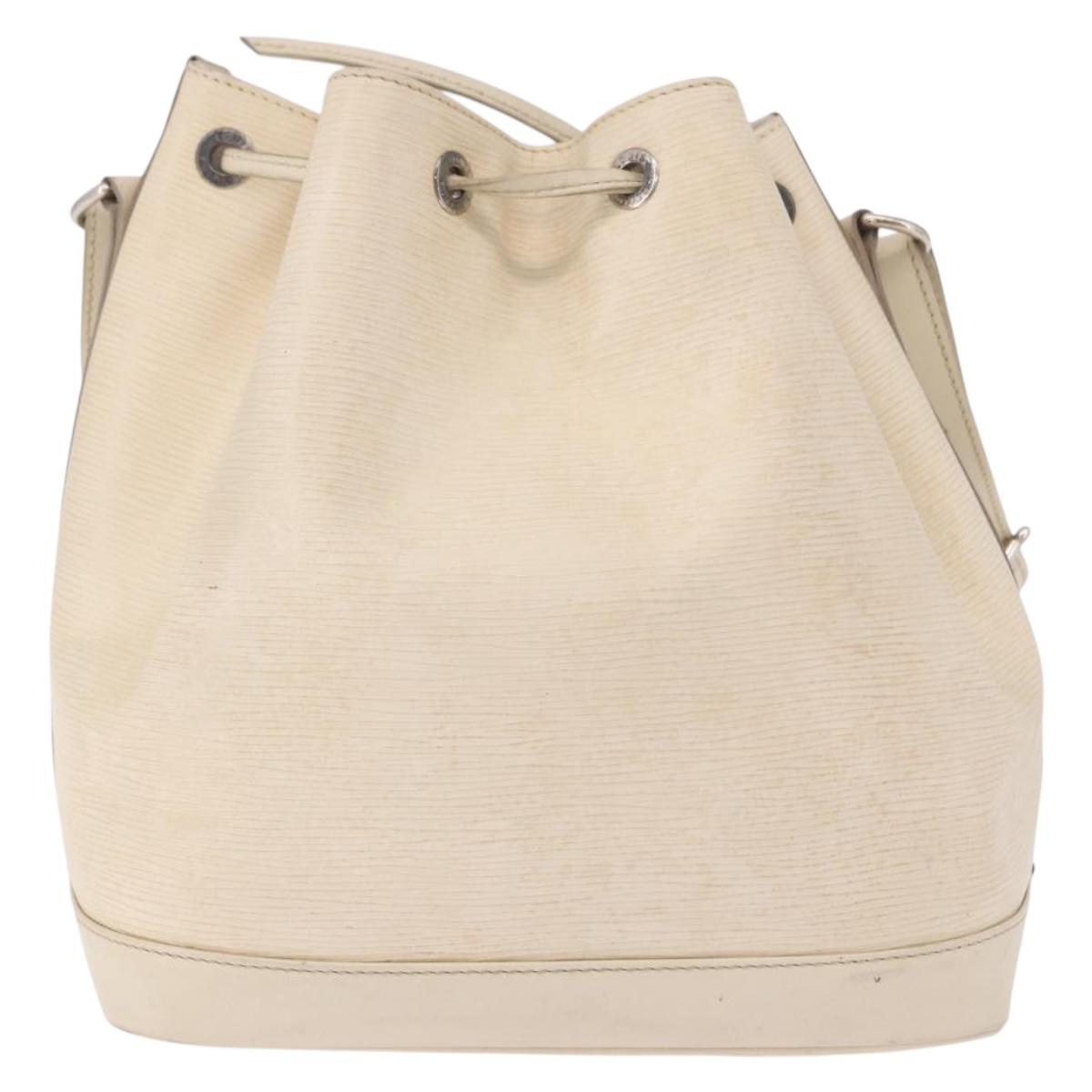LOUIS VUITTON Epi Petit Noe Shoulder Bag White Yvoire M4084J LV Auth 191694