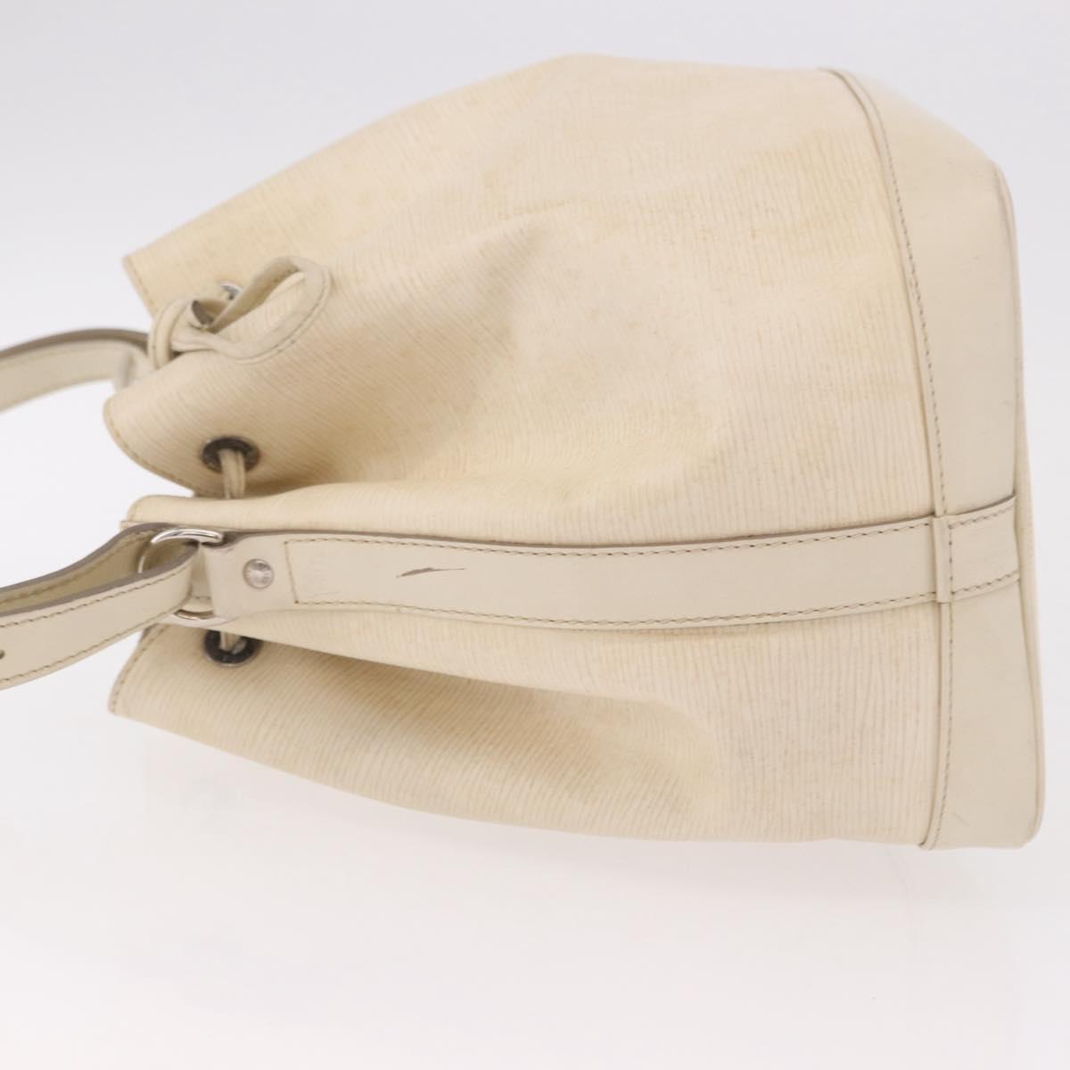 LOUIS VUITTON Epi Petit Noe Shoulder Bag White Yvoire M4084J LV Auth 191694