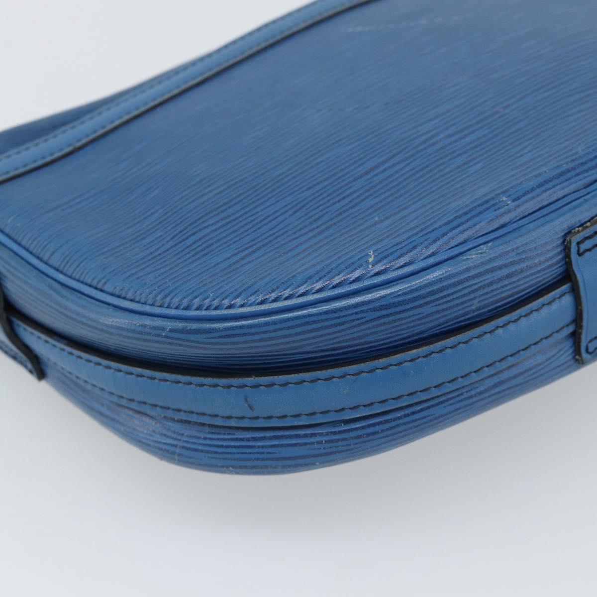 LOUIS VUITTON Epi Jeune Fille MM Shoulder Bag Blue M52155 LV Auth 191695