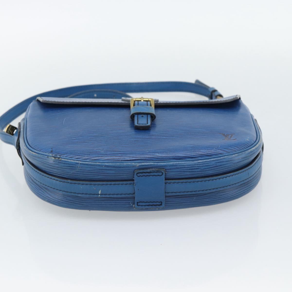 LOUIS VUITTON Epi Jeune Fille MM Shoulder Bag Blue M52155 LV Auth 191695