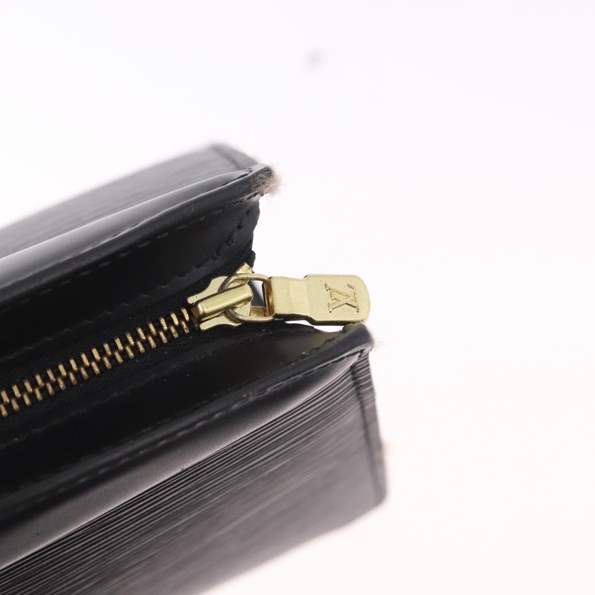 LOUIS VUITTON Epi Trousse Crete Pouch Black M48402 LV Auth 191699