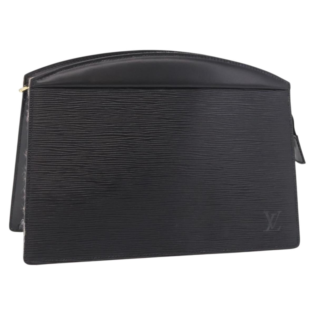 LOUIS VUITTON Epi Trousse Crete Pouch Black M48402 LV Auth 191699