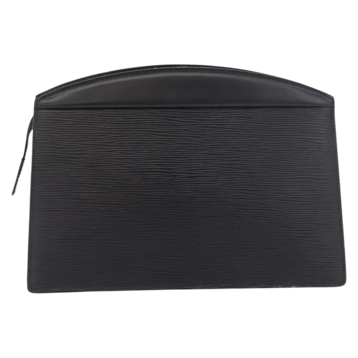 LOUIS VUITTON Epi Trousse Crete Pouch Black M48402 LV Auth 191699