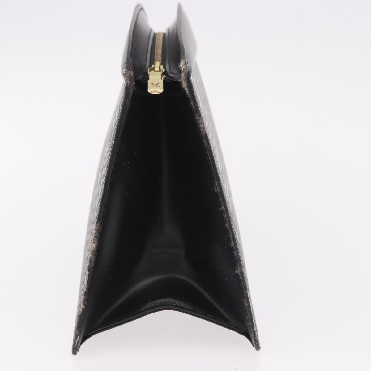 LOUIS VUITTON Epi Trousse Crete Pouch Black M48402 LV Auth 191699