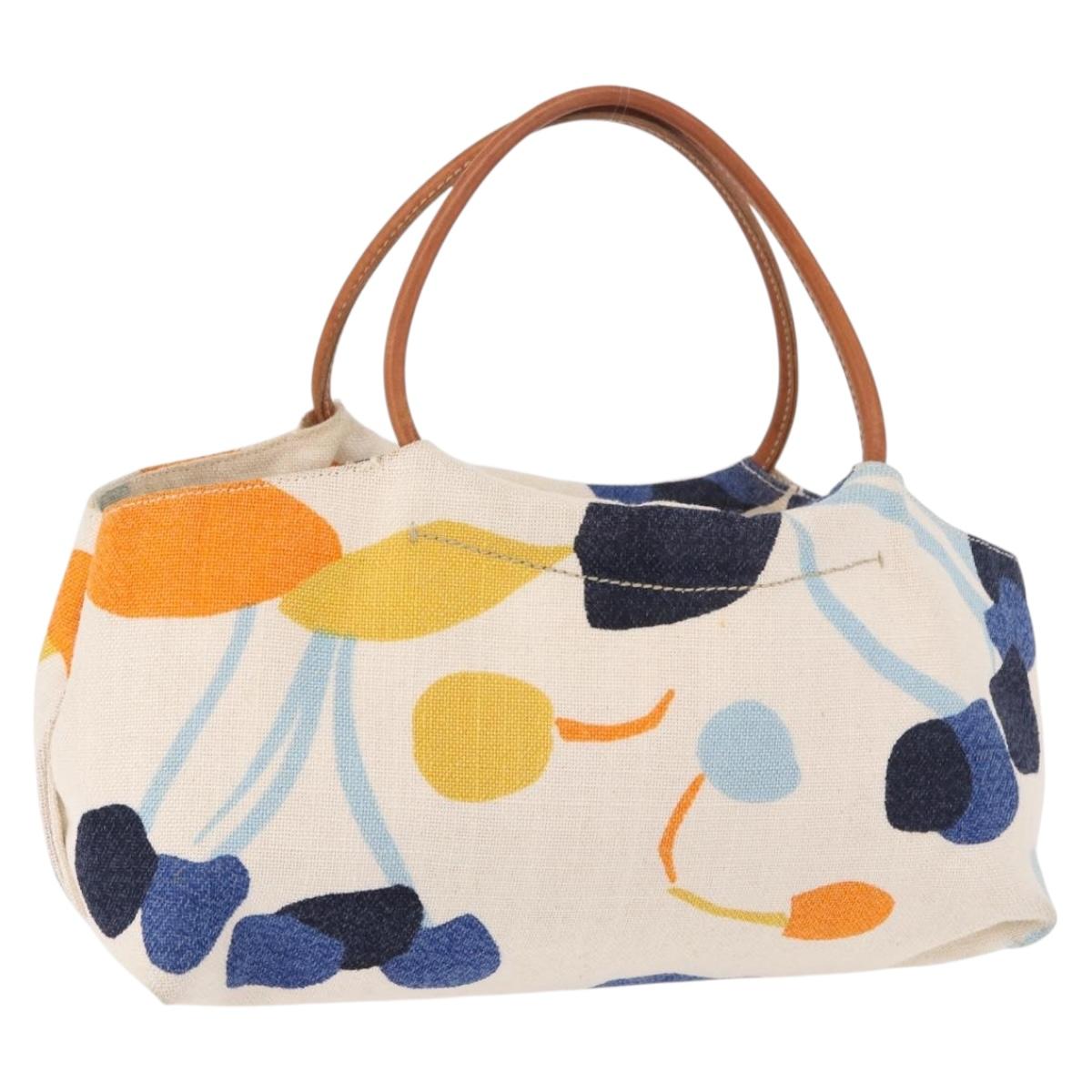 Miu Miu Hand Bag Canvas Multicolor Auth 191702A